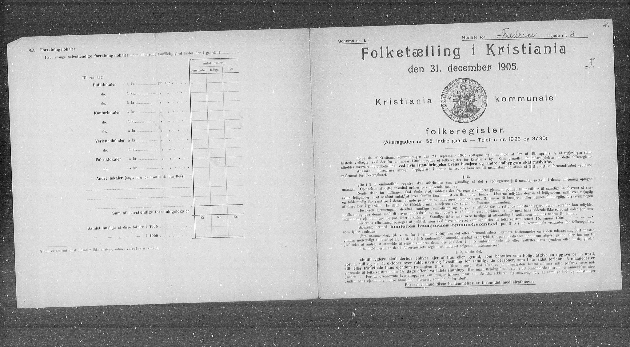 OBA, Kommunal folketelling 31.12.1905 for Kristiania kjøpstad, 1905, s. 13790