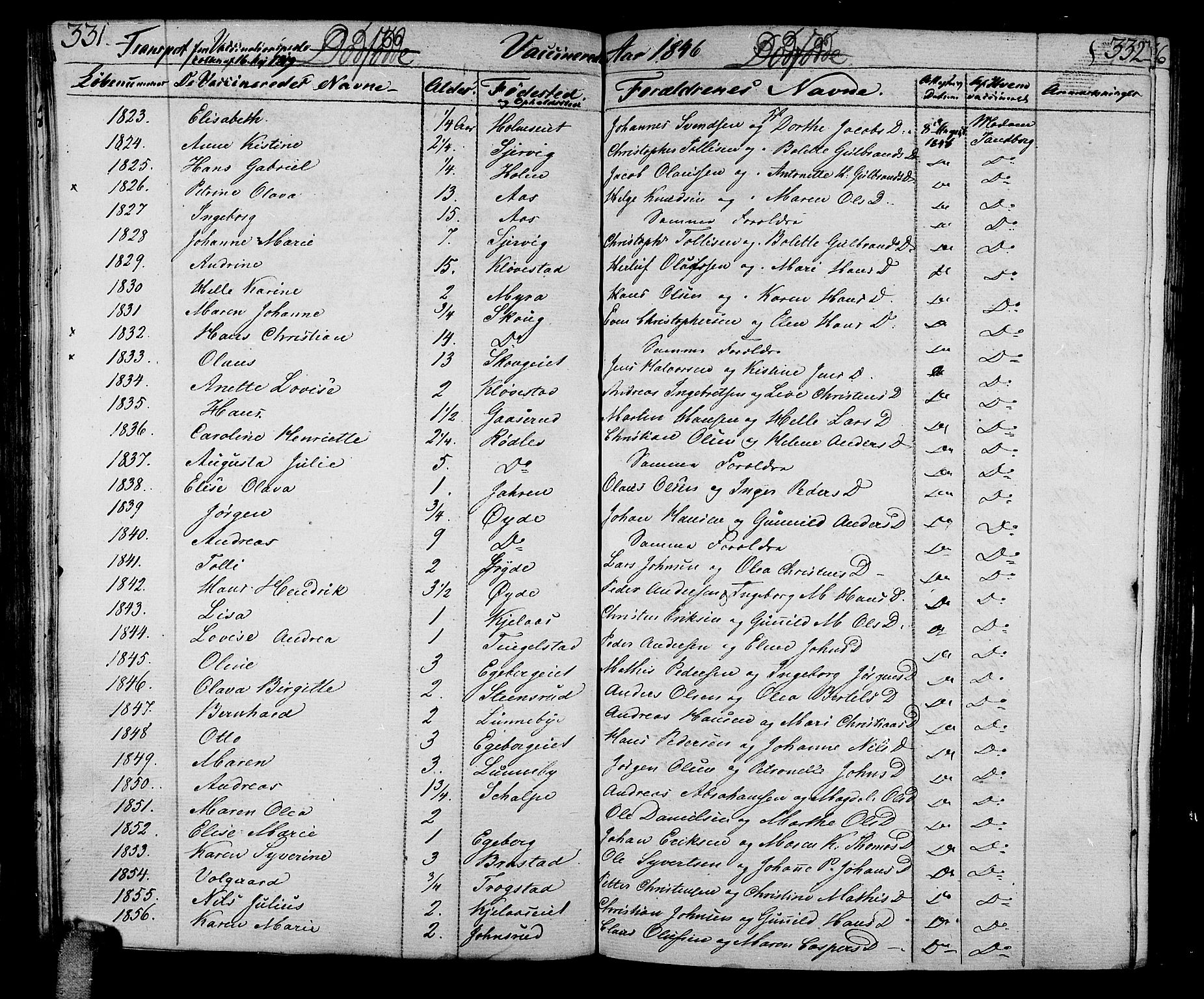 Sande Kirkebøker, AV/SAKO-A-53/F/Fa/L0002: Ministerialbok nr. 2, 1804-1814, s. 331-332