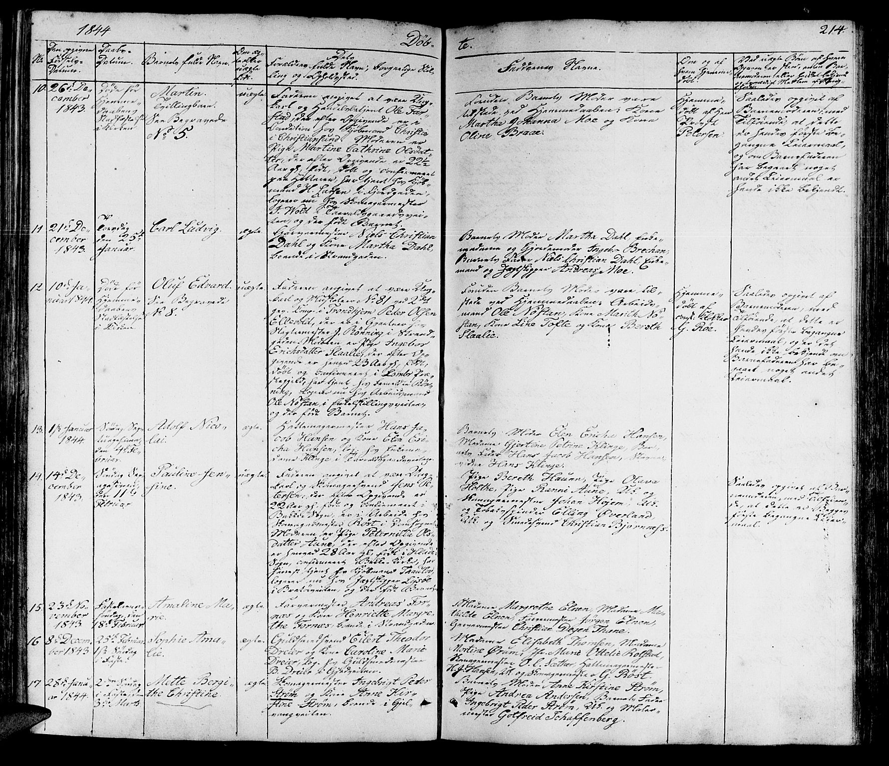 Ministerialprotokoller, klokkerbøker og fødselsregistre - Sør-Trøndelag, SAT/A-1456/602/L0136: Klokkerbok nr. 602C04, 1833-1845, s. 214