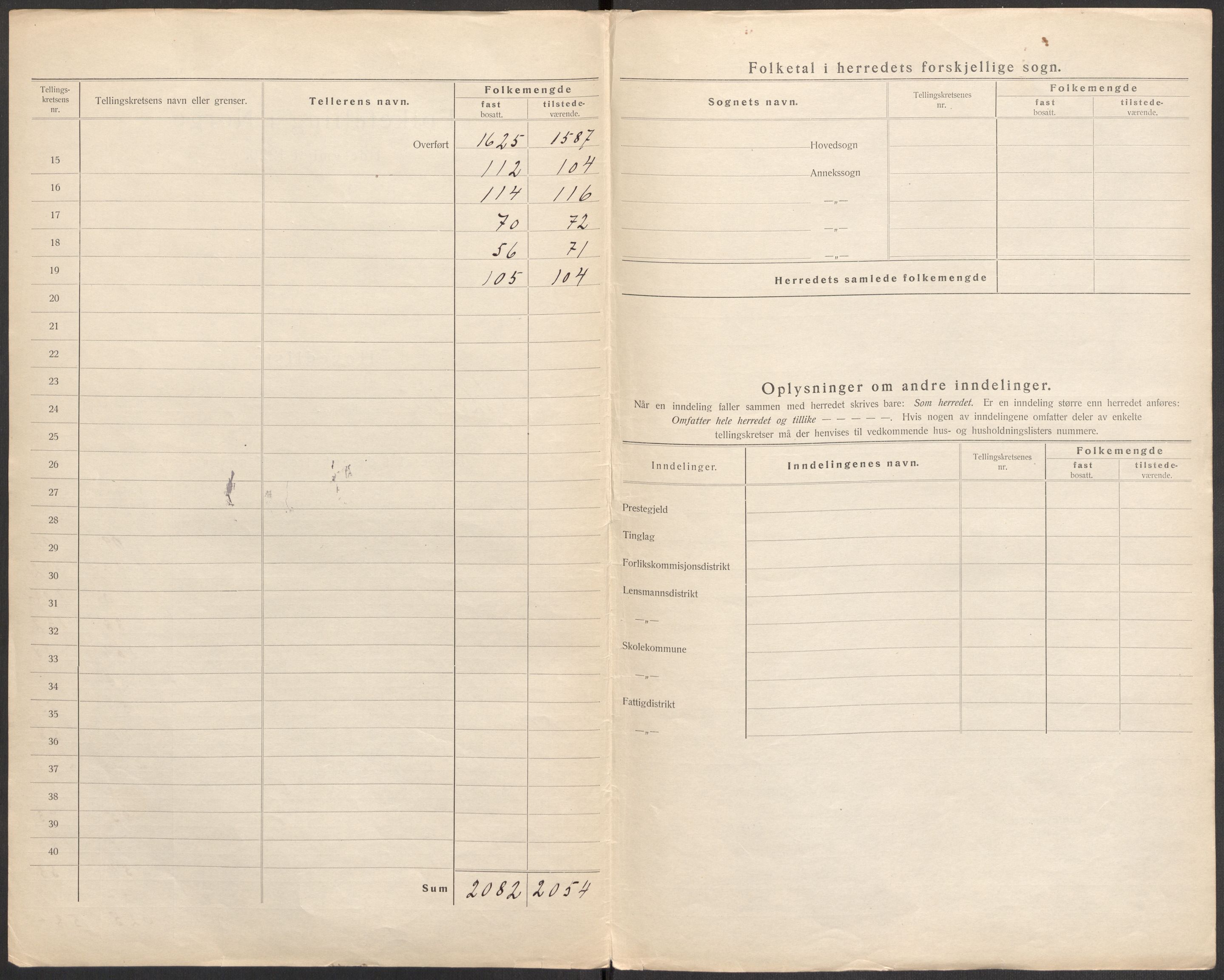 SAST, Folketelling 1920 for 1157 Vikedal herred, 1920, s. 70