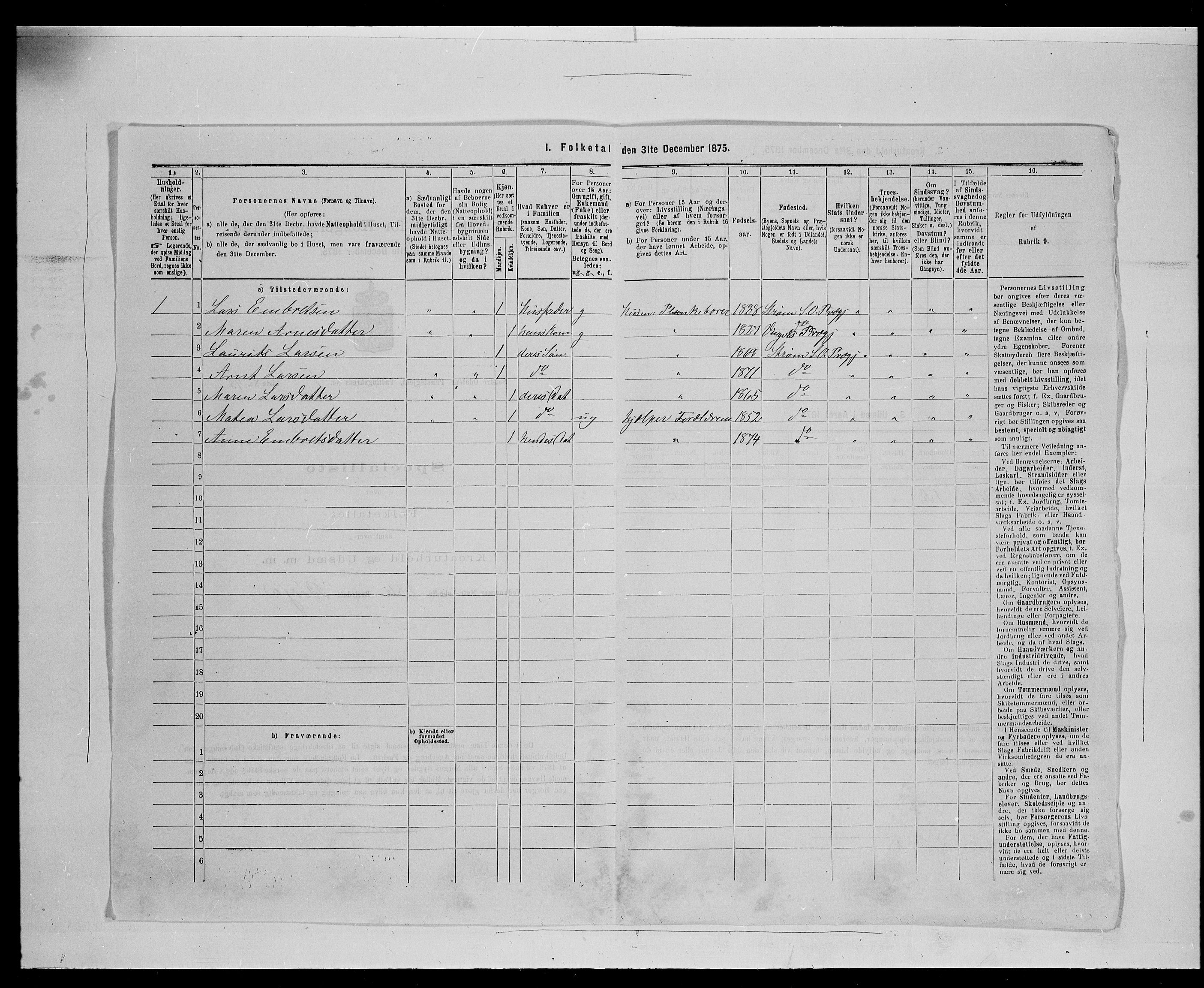 SAH, Folketelling 1875 for 0419P Sør-Odal prestegjeld, 1875, s. 225