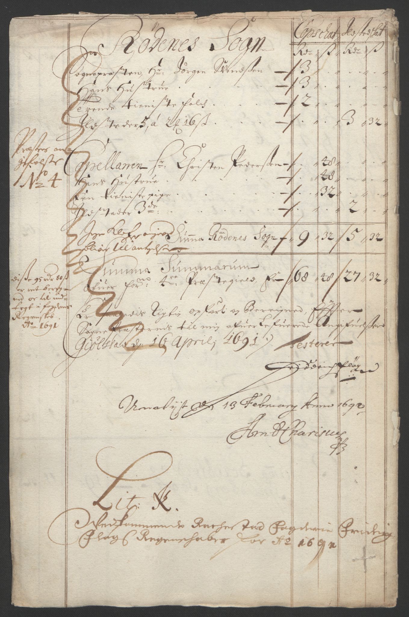 Rentekammeret inntil 1814, Reviderte regnskaper, Fogderegnskap, AV/RA-EA-4092/R05/L0278: Fogderegnskap Rakkestad, 1691-1693, s. 96