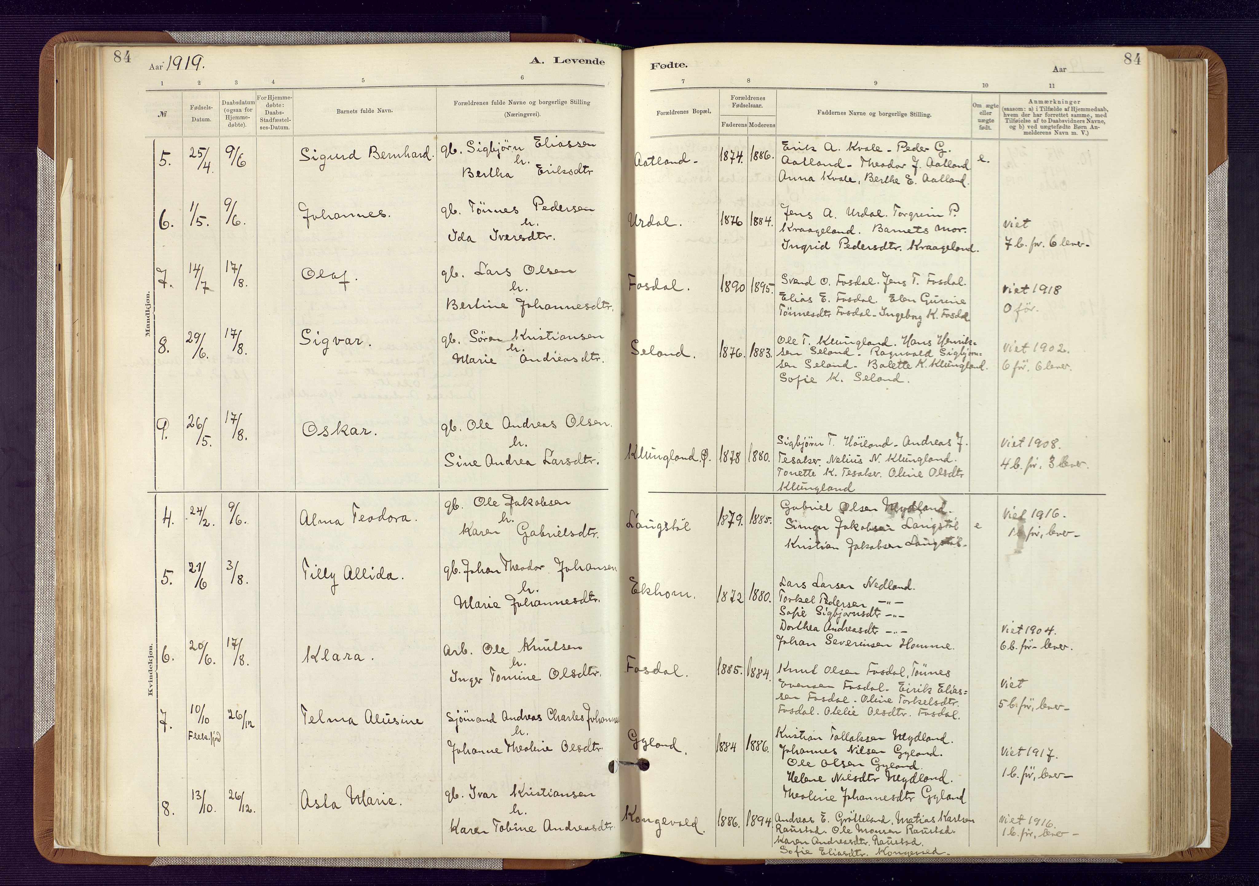 Bakke sokneprestkontor, AV/SAK-1111-0002/F/Fa/Fab/L0003: Ministerialbok nr. A 3, 1884-1921, s. 84