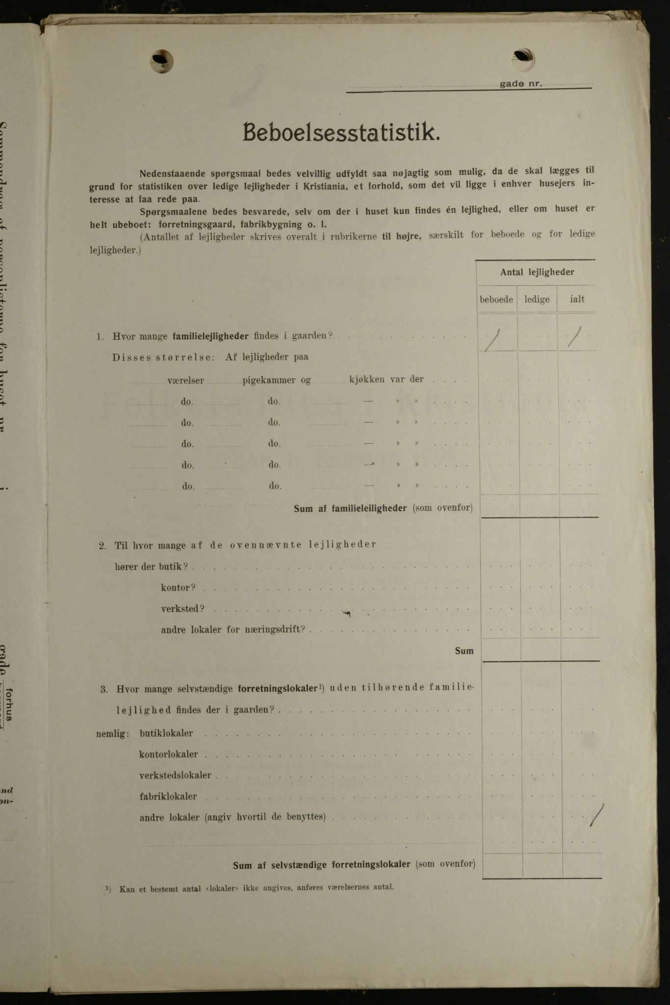 OBA, Kommunal folketelling 1.2.1908 for Kristiania kjøpstad, 1908, s. 101996