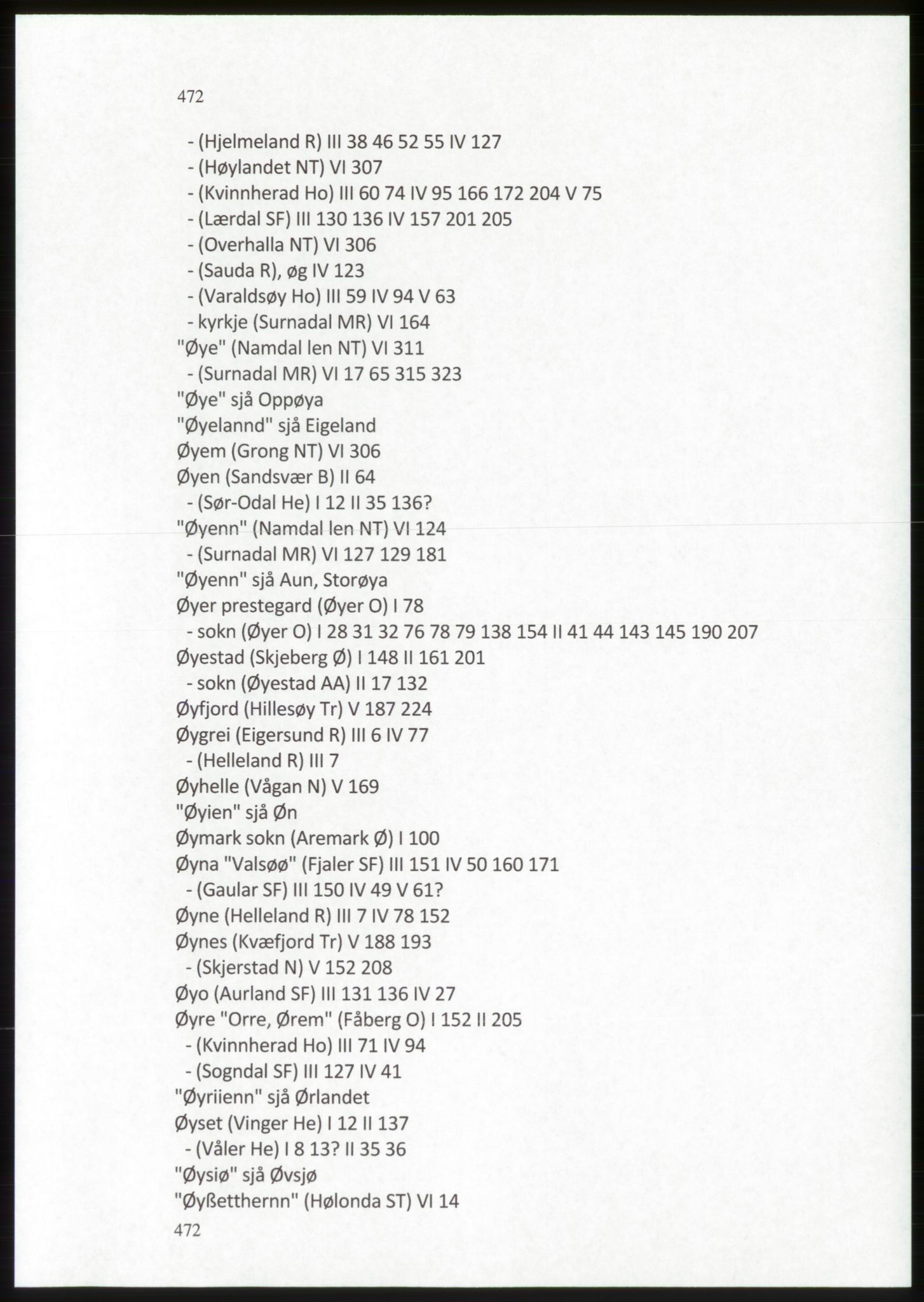 Publikasjoner utgitt av Arkivverket, PUBL/PUBL-001/C/0009: Stedsnavnregister, 1548-1567, s. 472