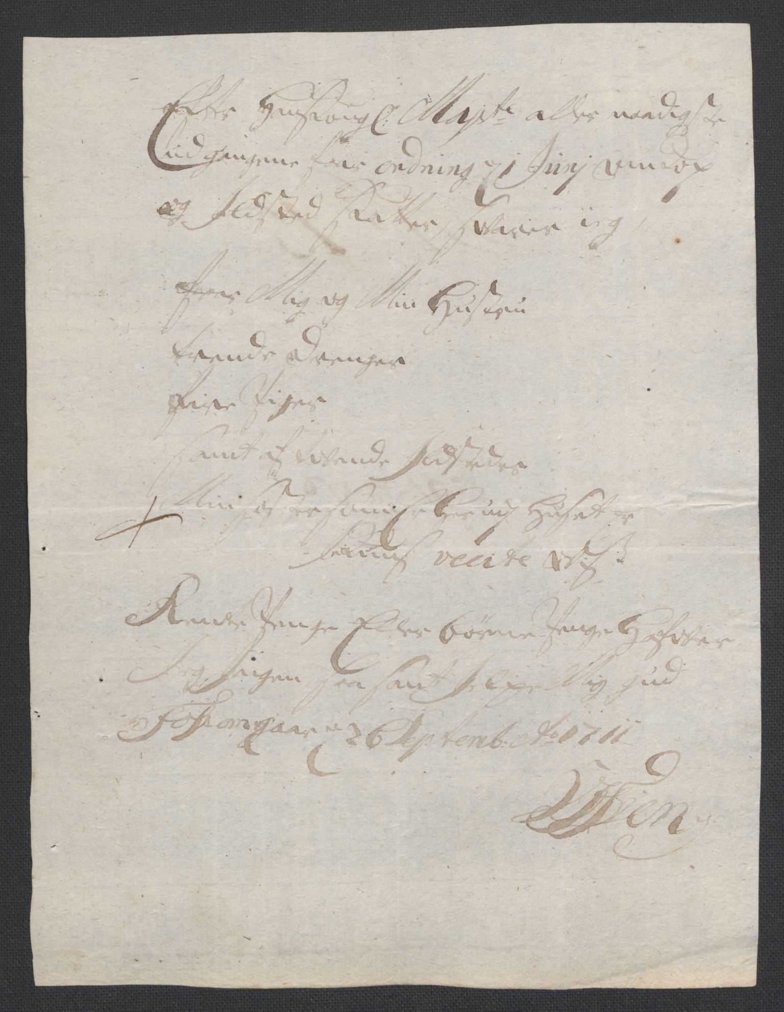 Rentekammeret inntil 1814, Reviderte regnskaper, Fogderegnskap, AV/RA-EA-4092/R36/L2120: Fogderegnskap Øvre og Nedre Telemark og Bamble, 1711, s. 199