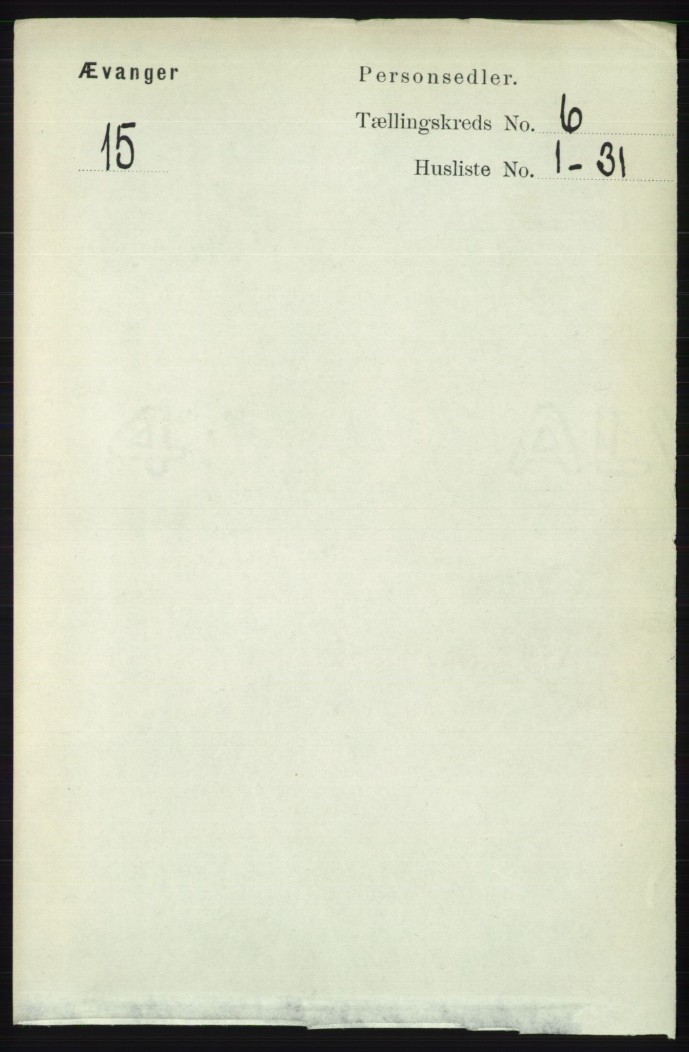 RA, Folketelling 1891 for 1237 Evanger herred, 1891, s. 1611