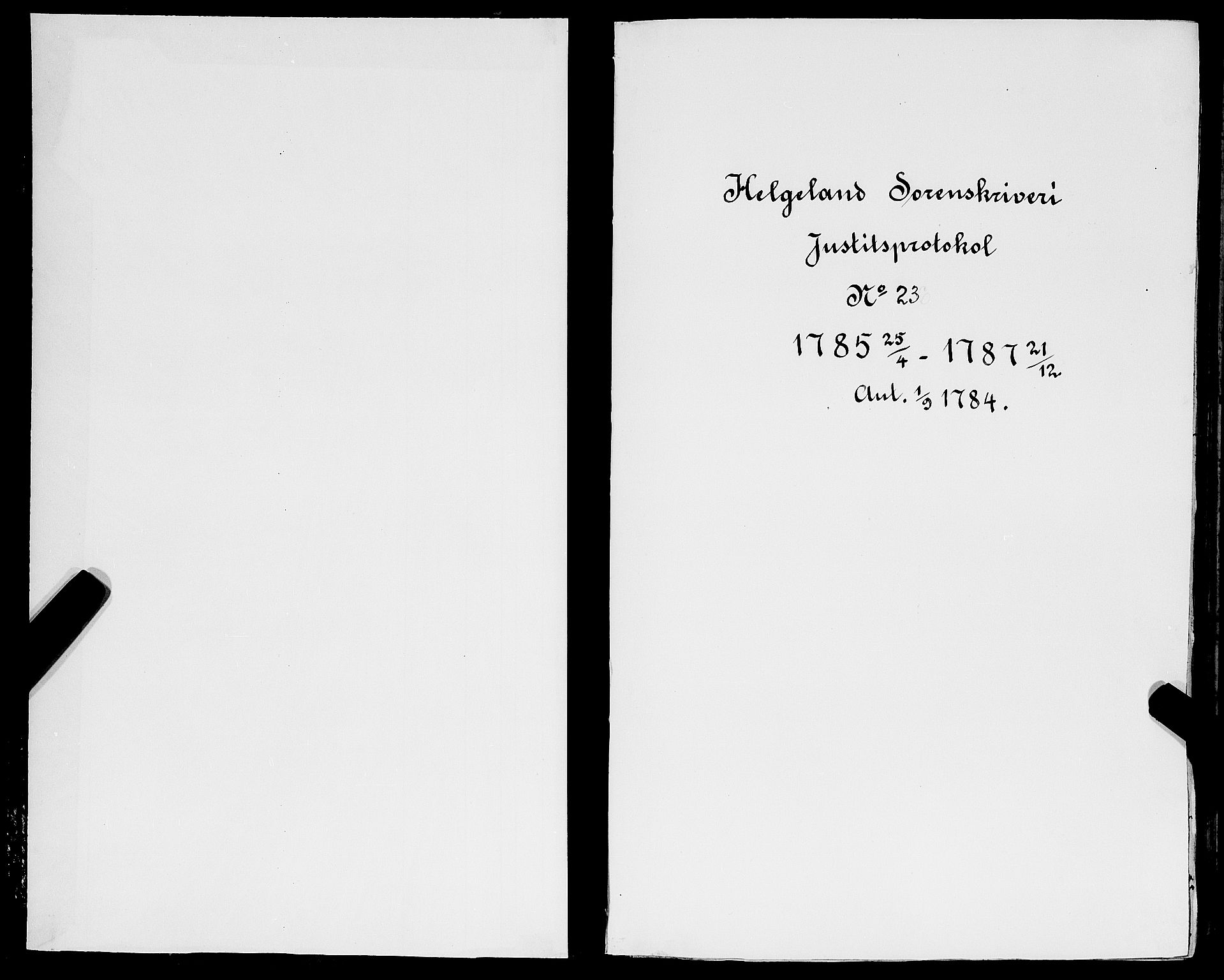 Helgeland sorenskriveri, AV/SAT-A-0004/1/1A/L0031: Tingbok 23, 1785-1788