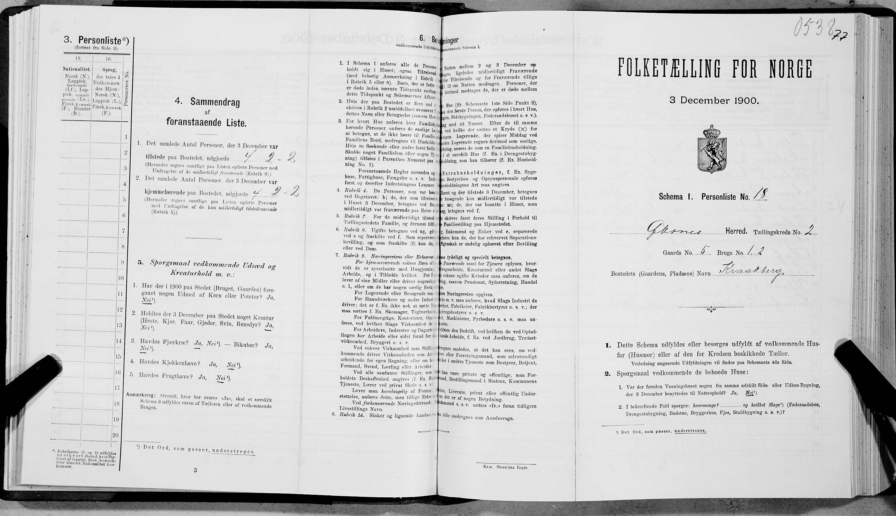 SAT, Folketelling 1900 for 1868 Øksnes herred, 1900, s. 99