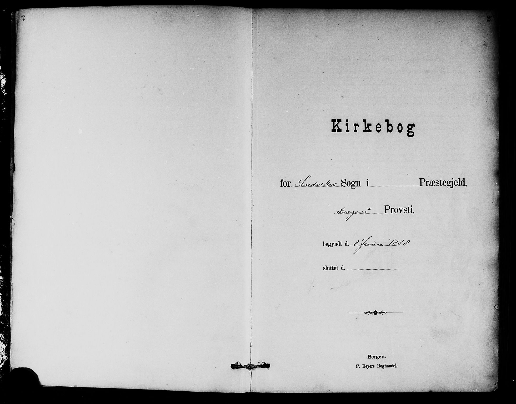 Sandviken Sokneprestembete, AV/SAB-A-77601/H/Hb/L0002: Klokkerbok nr. A 3, 1888-1902