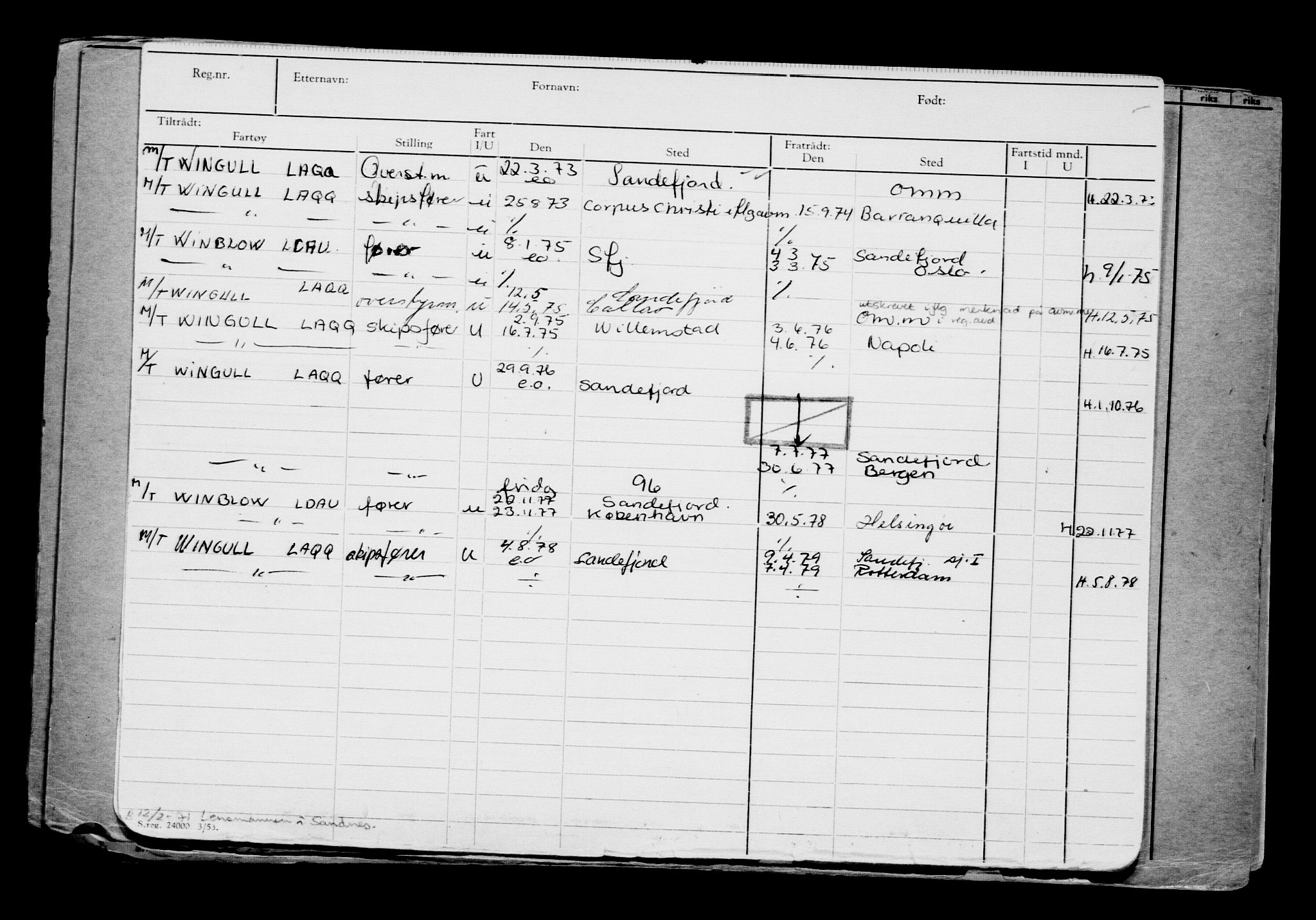 Direktoratet for sjømenn, AV/RA-S-3545/G/Gb/L0179: Hovedkort, 1920, s. 226