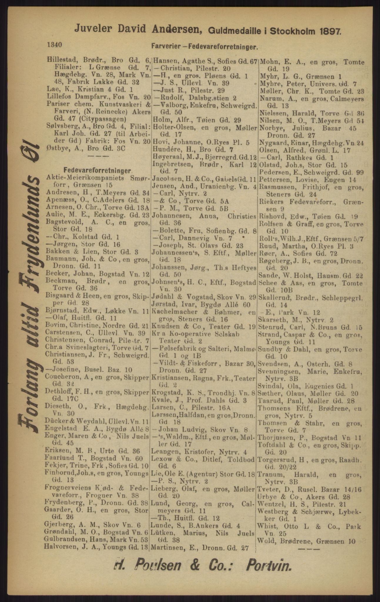 Kristiania/Oslo adressebok, PUBL/-, 1902, s. 1340