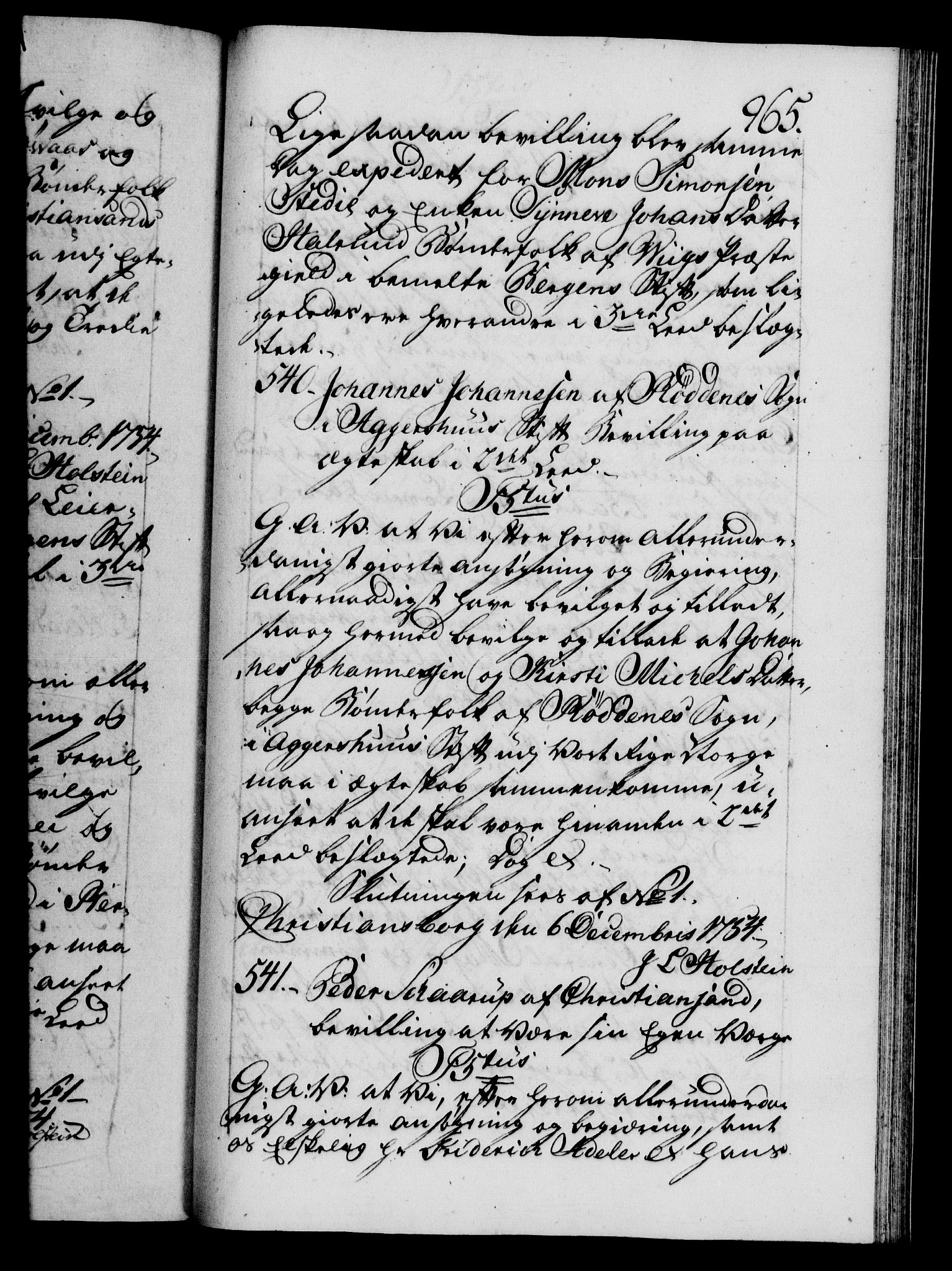 Danske Kanselli 1572-1799, AV/RA-EA-3023/F/Fc/Fca/Fcaa/L0038: Norske registre, 1753-1754, s. 965a