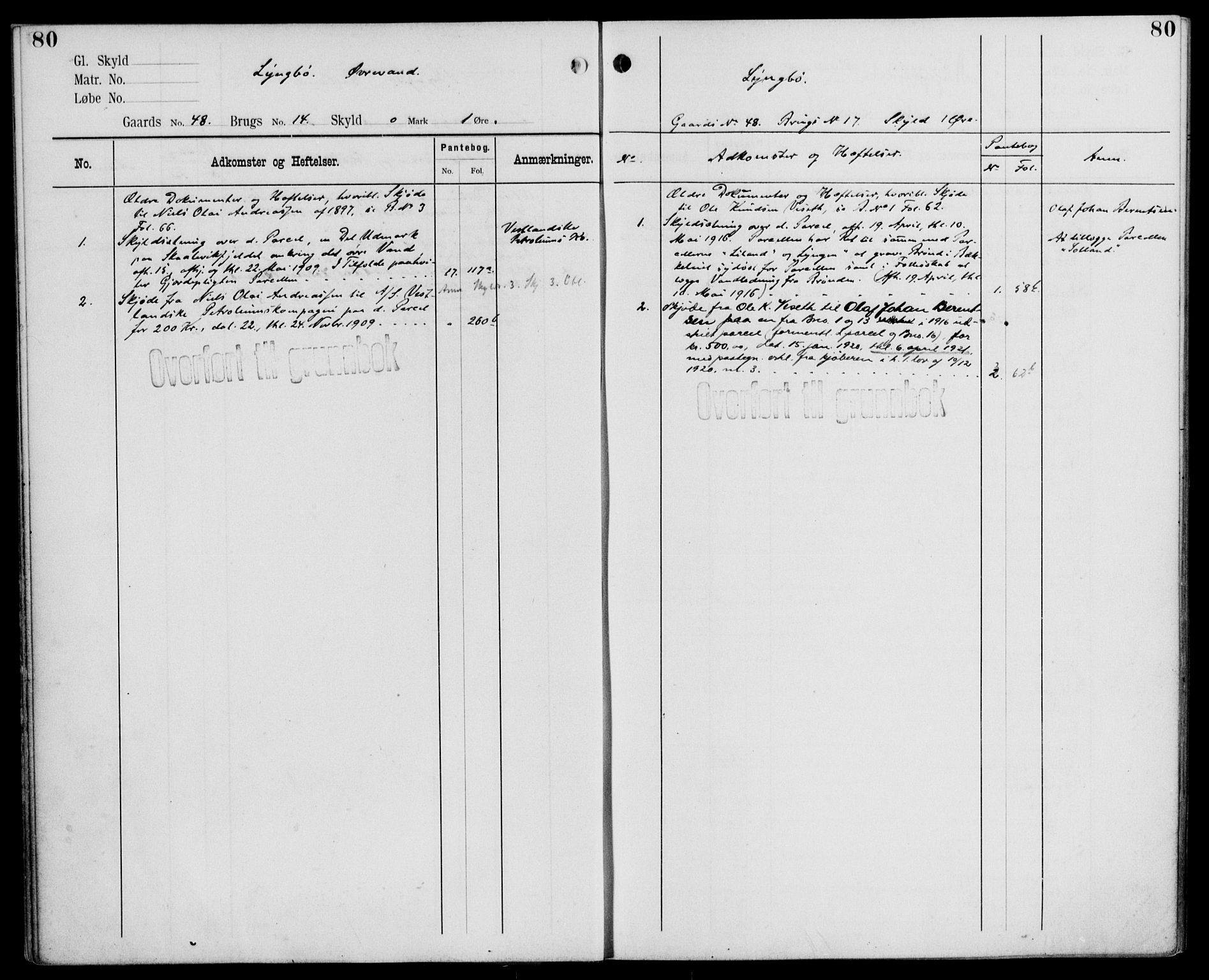 Midhordland sorenskriveri, AV/SAB-A-3001/1/G/Ga/Gab/L0110: Panteregister nr. II.A.b.110, s. 80