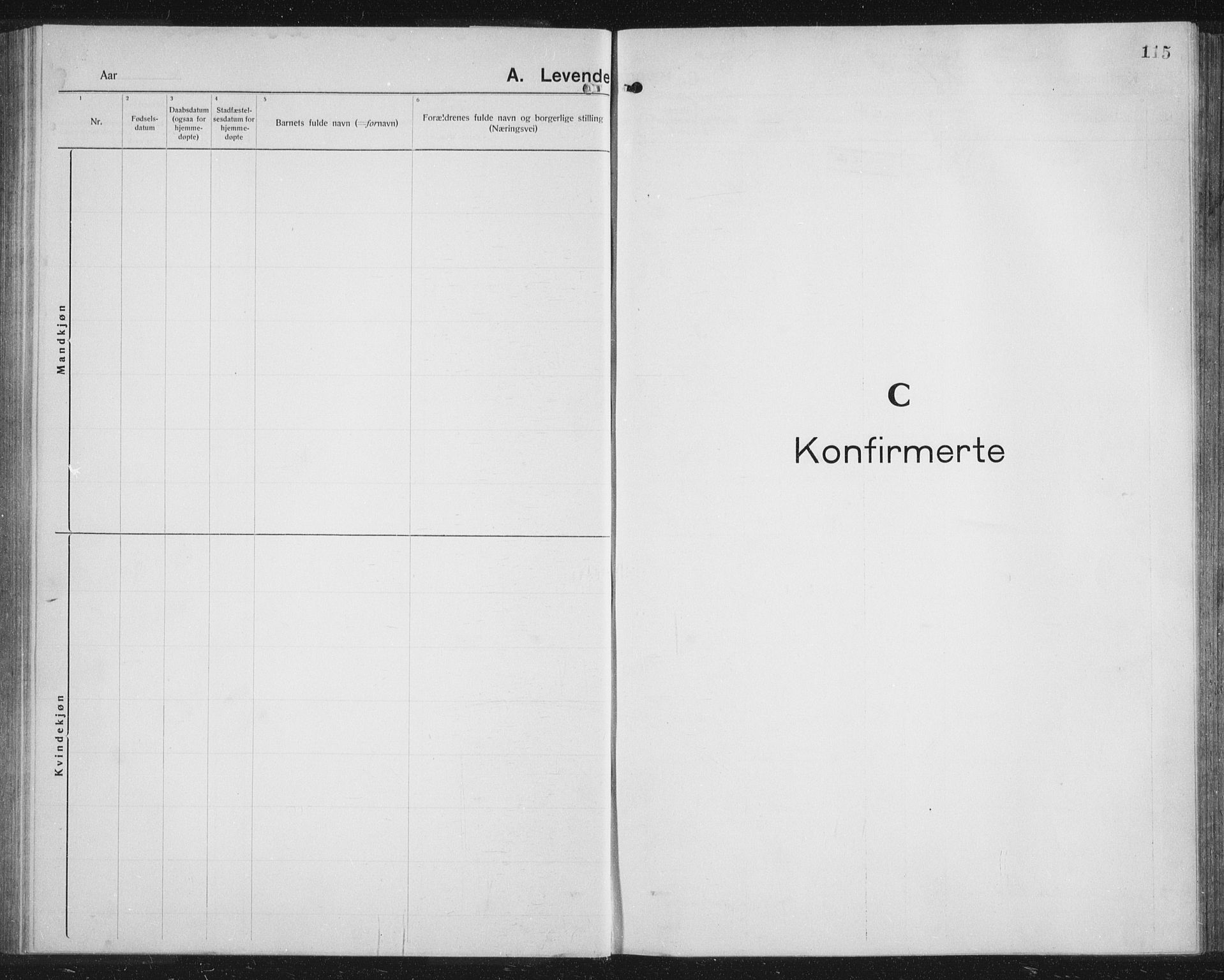 Balsfjord sokneprestembete, AV/SATØ-S-1303/G/Ga/L0010klokker: Klokkerbok nr. 10, 1921-1936, s. 115