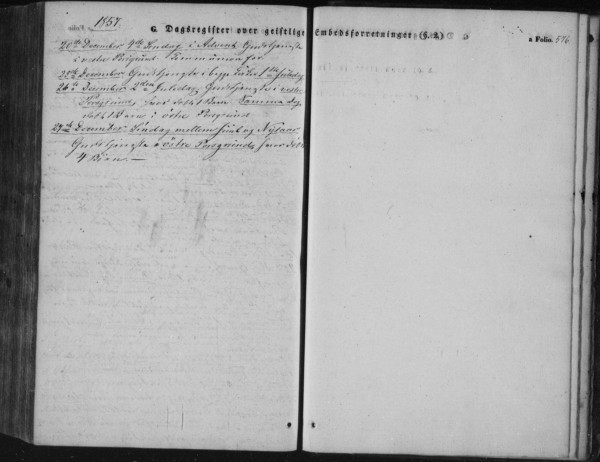 Porsgrunn kirkebøker , SAKO/A-104/F/Fa/L0006: Ministerialbok nr. 6, 1841-1857, s. 576