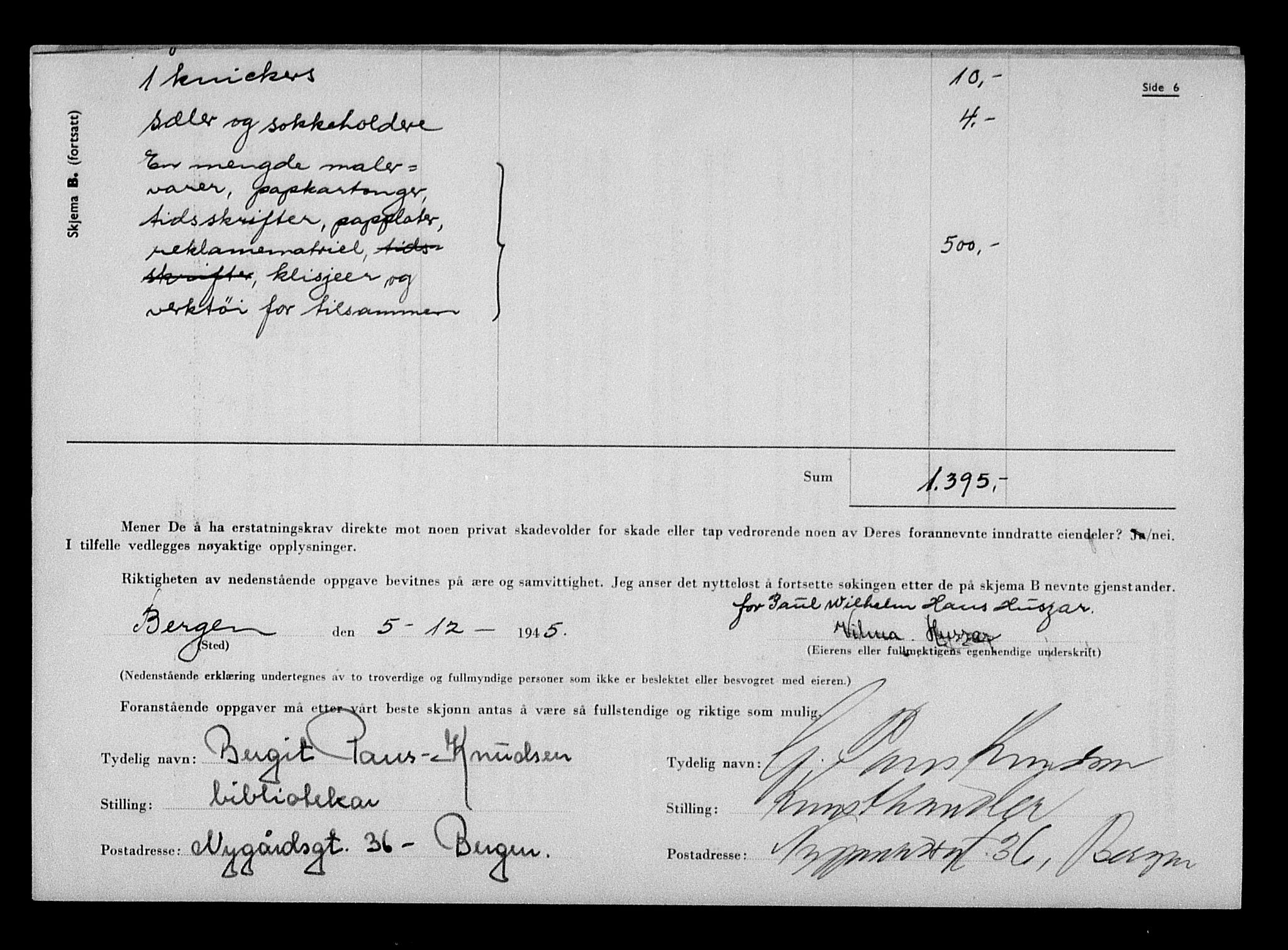 Justisdepartementet, Tilbakeføringskontoret for inndratte formuer, AV/RA-S-1564/H/Hc/Hcd/L0999: --, 1945-1947, s. 149