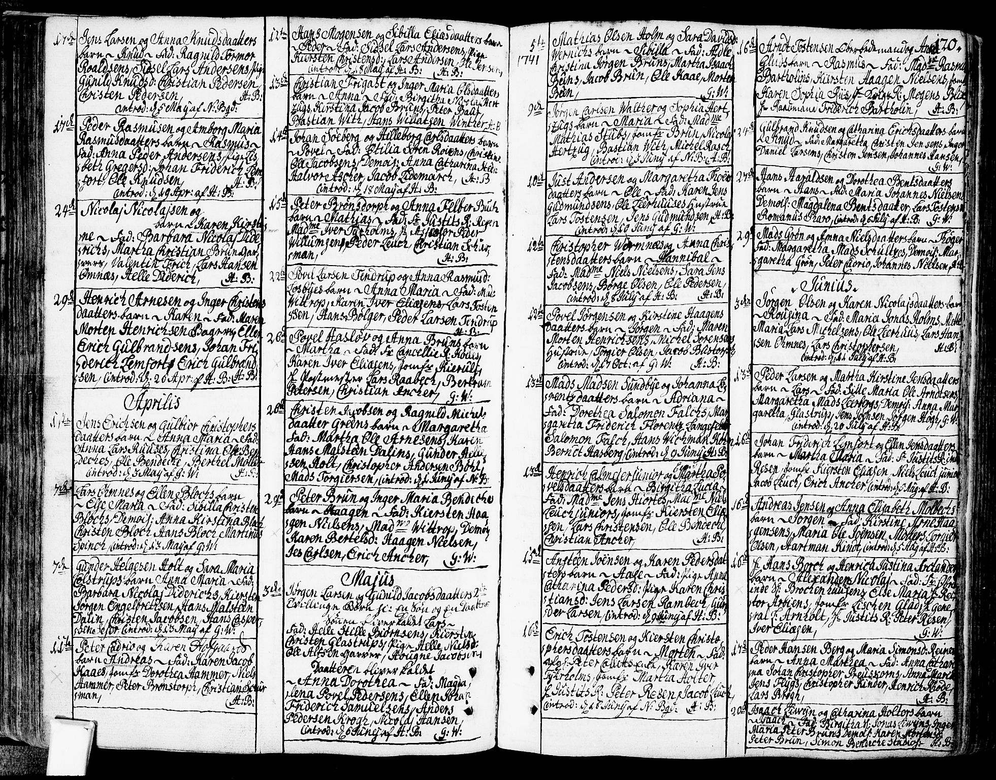 Oslo domkirke Kirkebøker, SAO/A-10752/F/Fa/L0003: Ministerialbok nr. 3, 1731-1743, s. 120