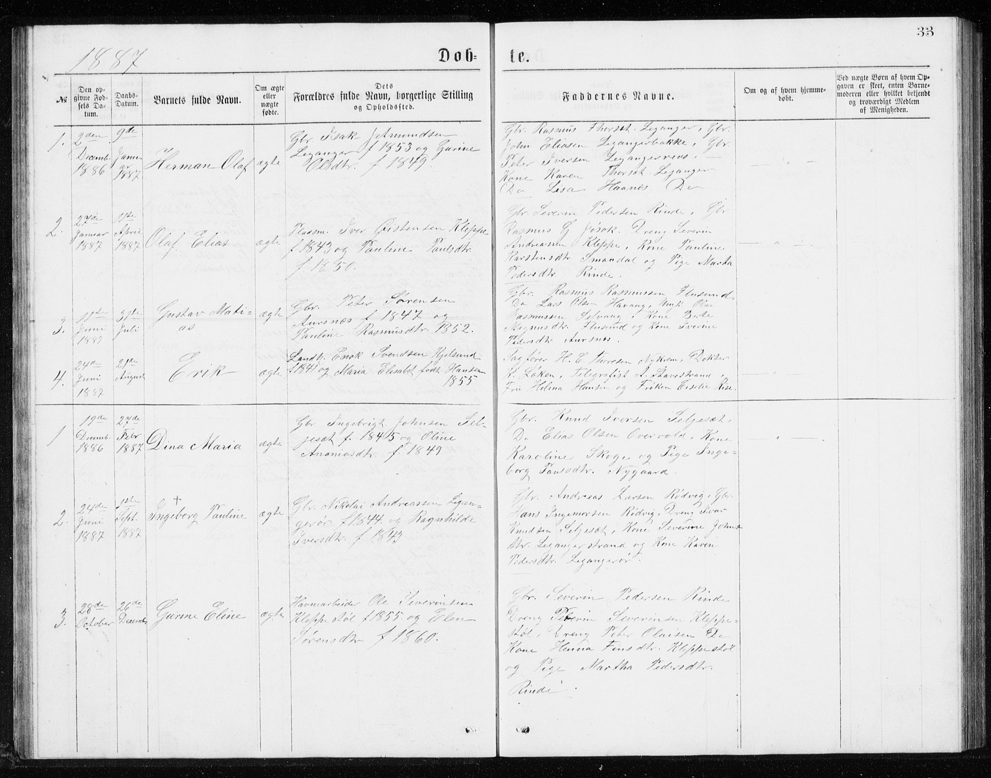 Ministerialprotokoller, klokkerbøker og fødselsregistre - Møre og Romsdal, SAT/A-1454/508/L0097: Klokkerbok nr. 508C01, 1873-1897, s. 33