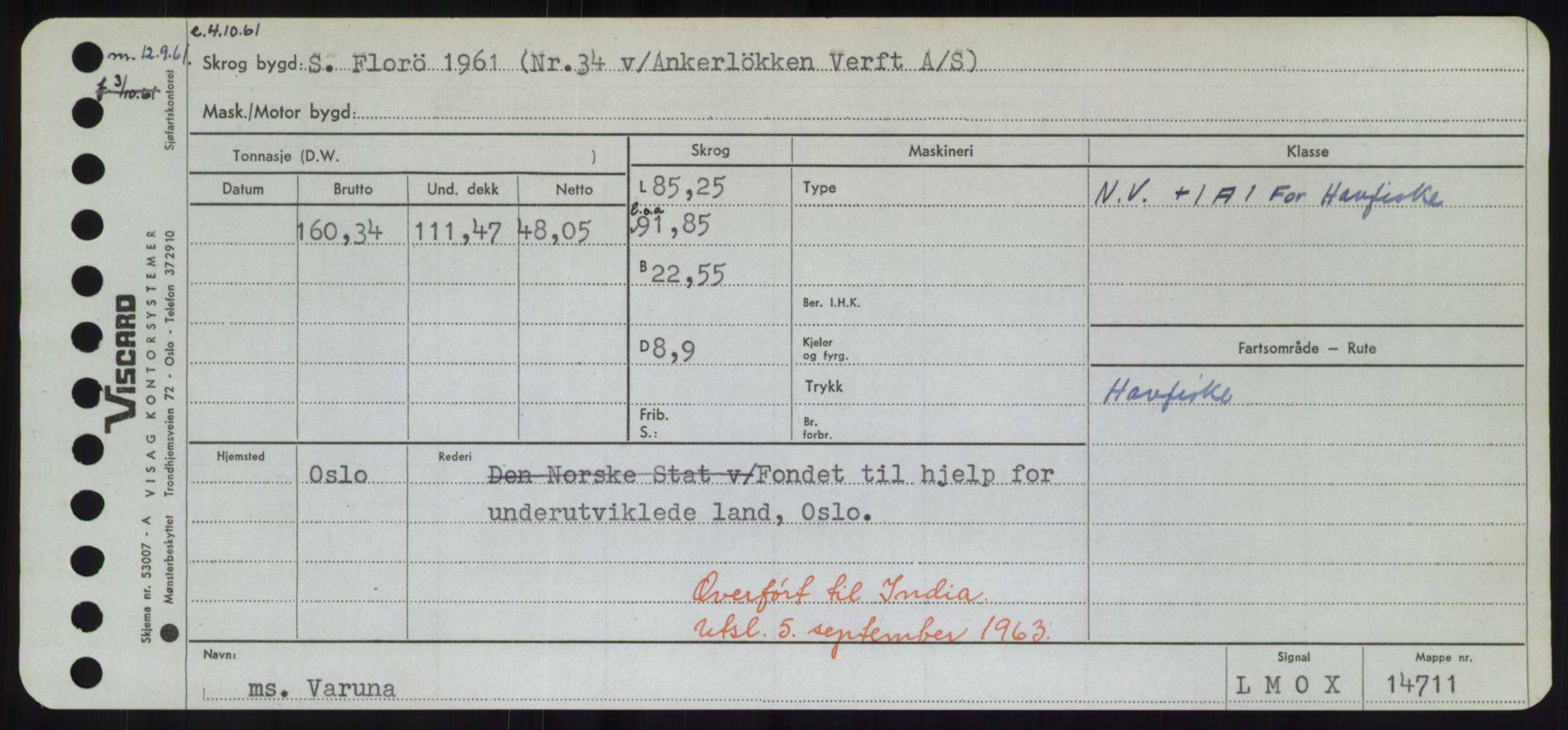 Sjøfartsdirektoratet med forløpere, Skipsmålingen, RA/S-1627/H/Hd/L0040: Fartøy, U-Ve, s. 401