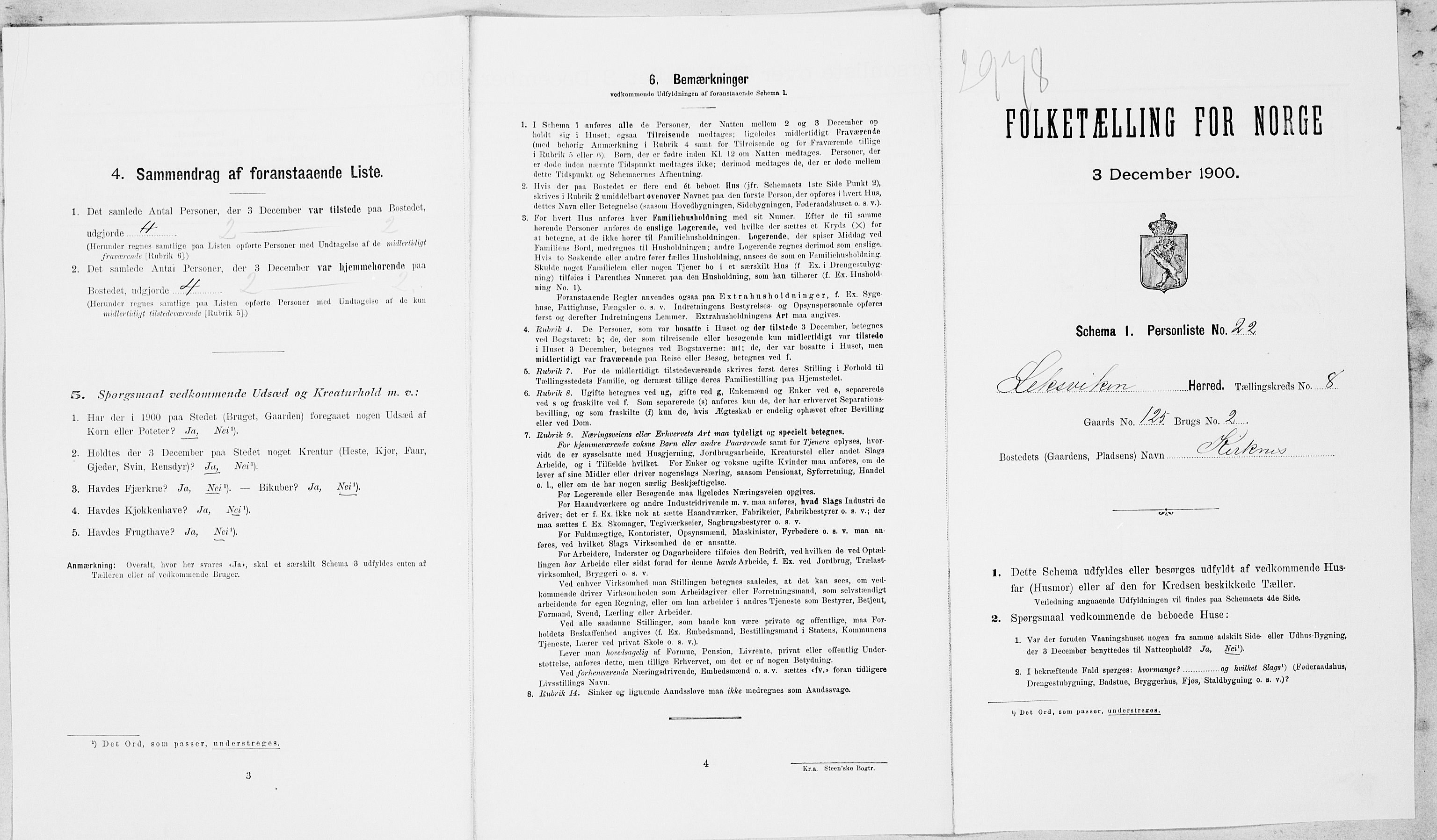 SAT, Folketelling 1900 for 1718 Leksvik herred, 1900, s. 951