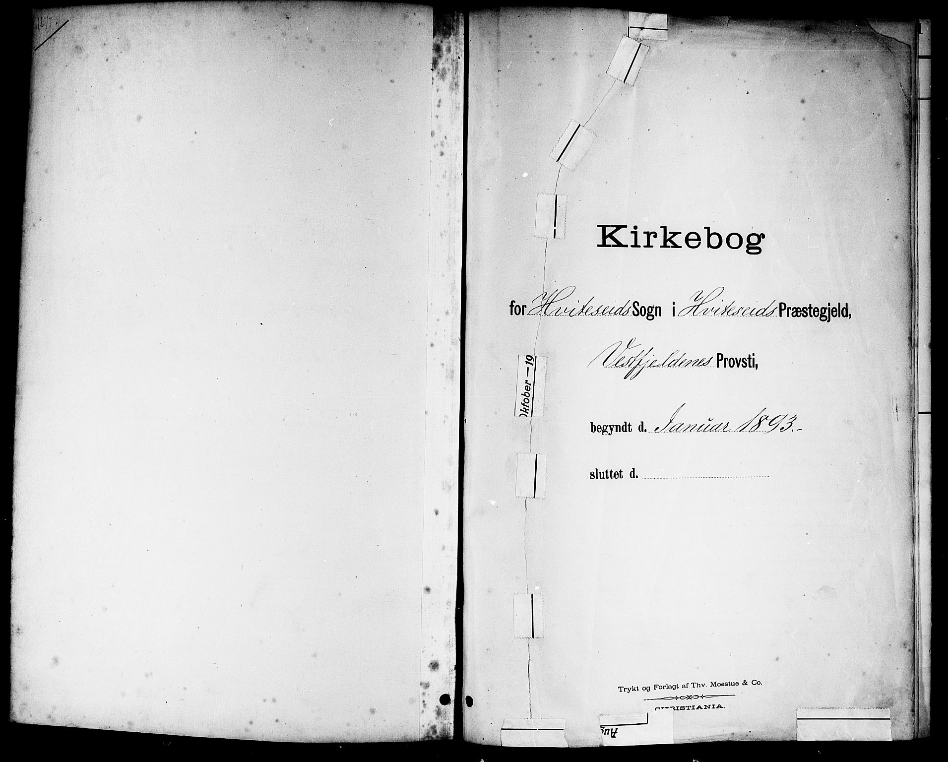 Kviteseid kirkebøker, SAKO/A-276/G/Ga/L0002: Klokkerbok nr. I 2, 1893-1918