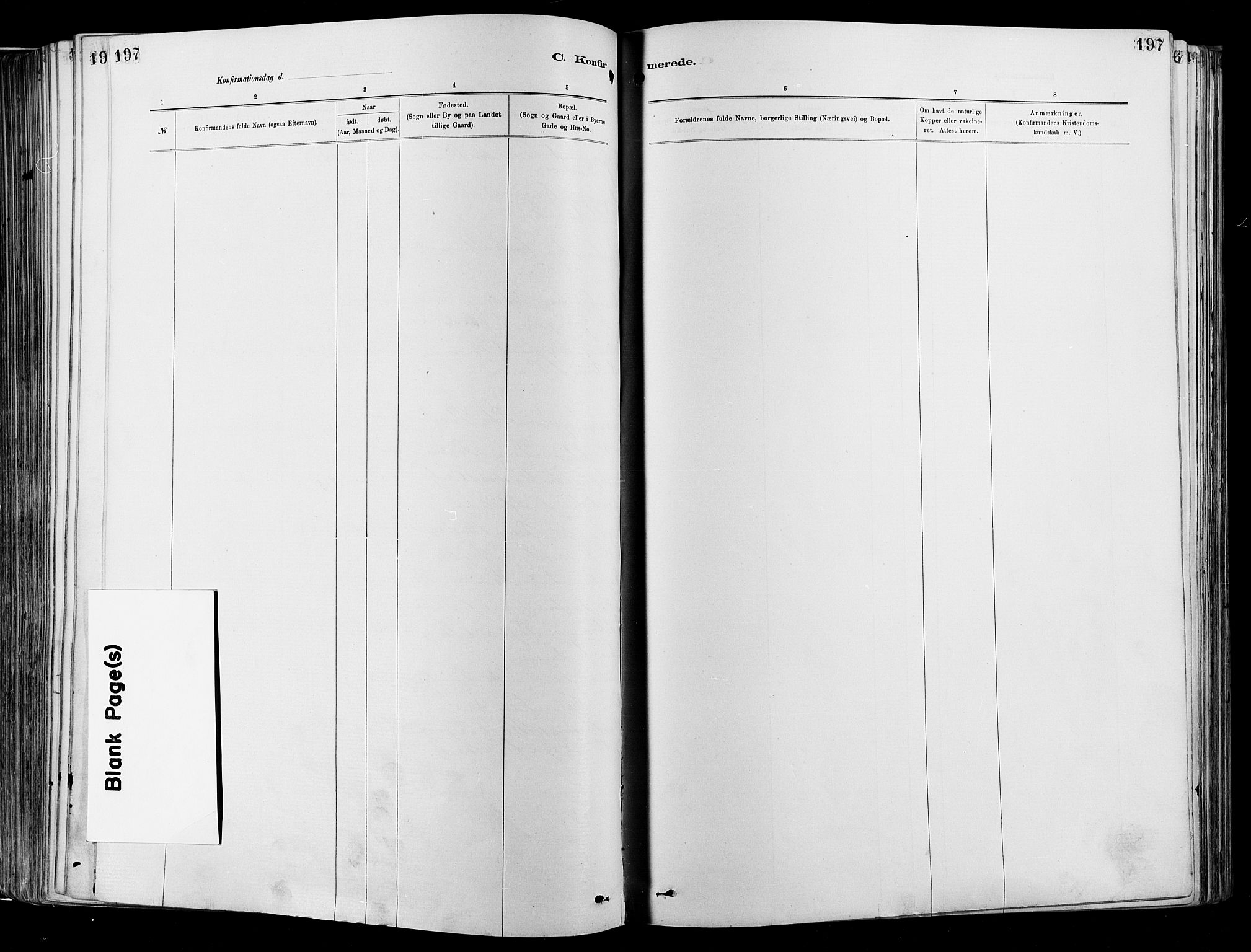 Garnisonsmenigheten Kirkebøker, SAO/A-10846/F/Fa/L0012: Ministerialbok nr. 12, 1880-1893, s. 197