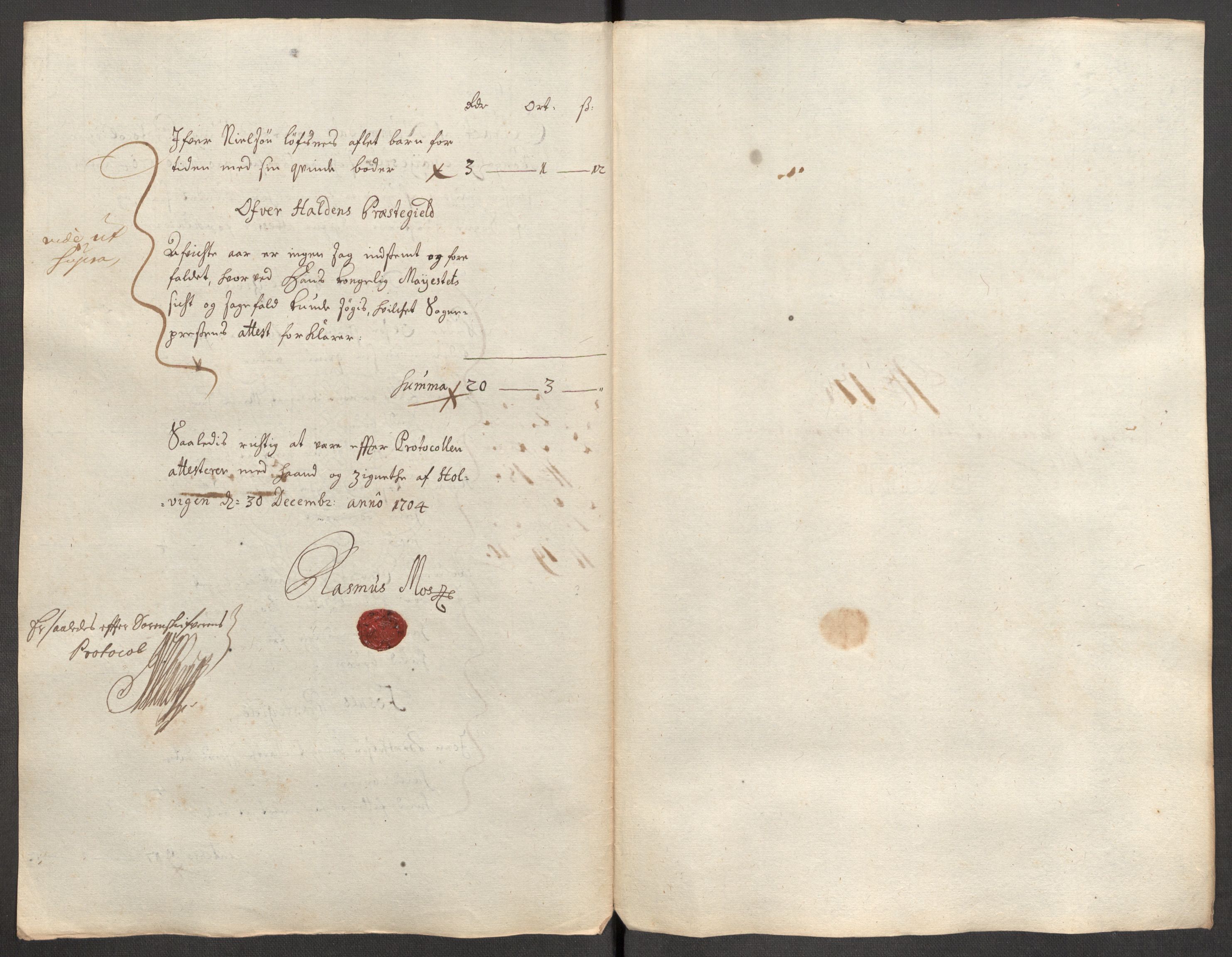 Rentekammeret inntil 1814, Reviderte regnskaper, Fogderegnskap, RA/EA-4092/R64/L4428: Fogderegnskap Namdal, 1703-1704, s. 345