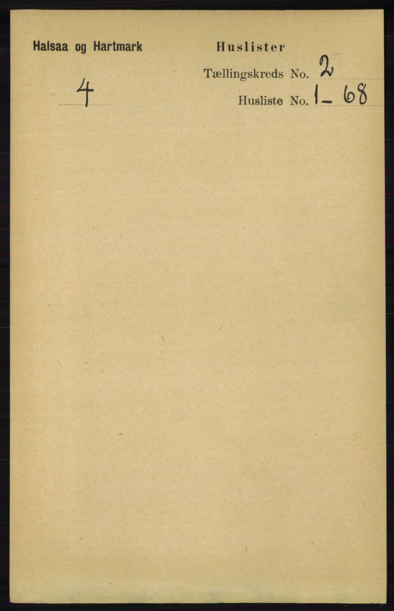 RA, Folketelling 1891 for 1019 Halse og Harkmark herred, 1891, s. 455