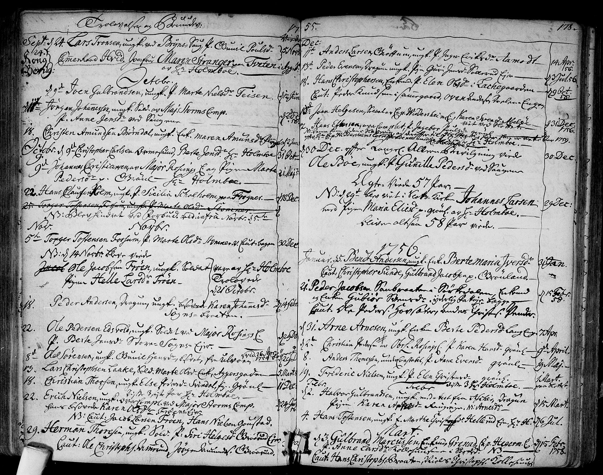 Aker prestekontor kirkebøker, AV/SAO-A-10861/F/L0008: Ministerialbok nr. 8, 1749-1765, s. 178