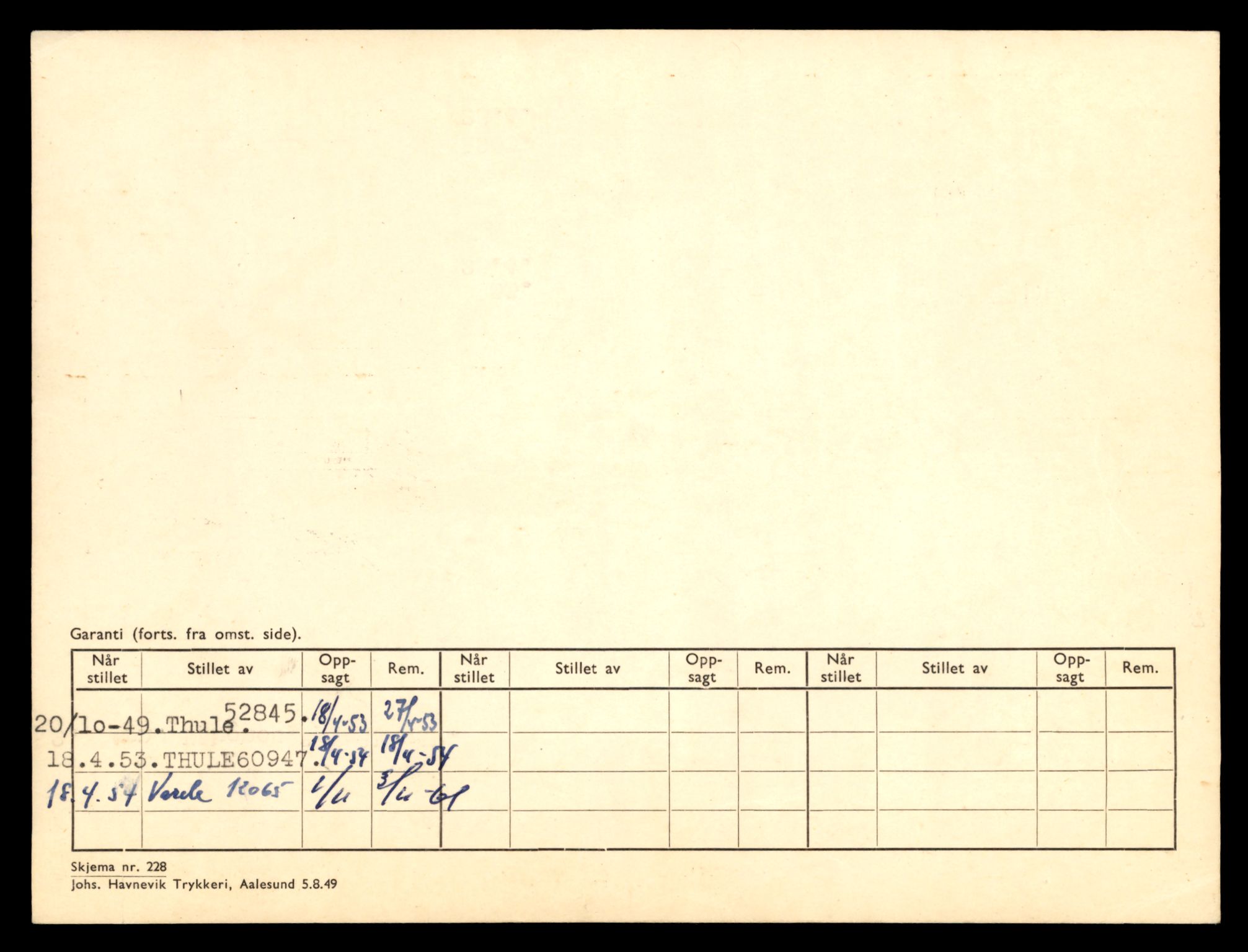 Møre og Romsdal vegkontor - Ålesund trafikkstasjon, SAT/A-4099/F/Fe/L0002: Registreringskort for kjøretøy T 128 - T 231, 1927-1998, s. 68