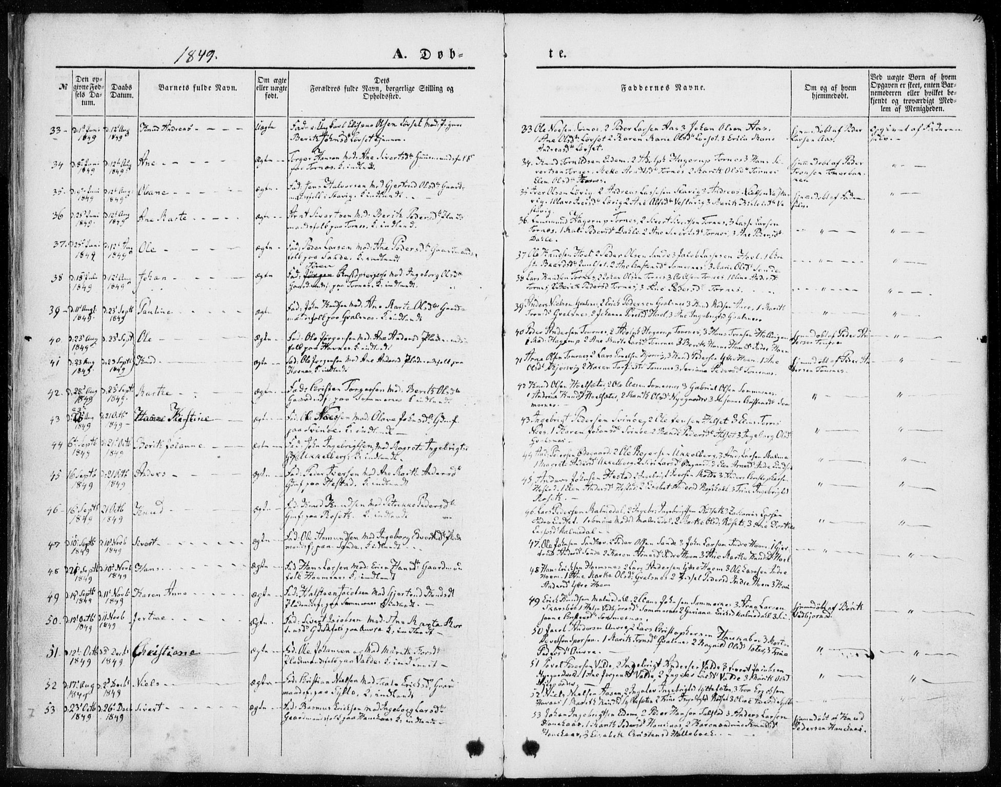 Ministerialprotokoller, klokkerbøker og fødselsregistre - Møre og Romsdal, AV/SAT-A-1454/565/L0748: Ministerialbok nr. 565A02, 1845-1872, s. 14