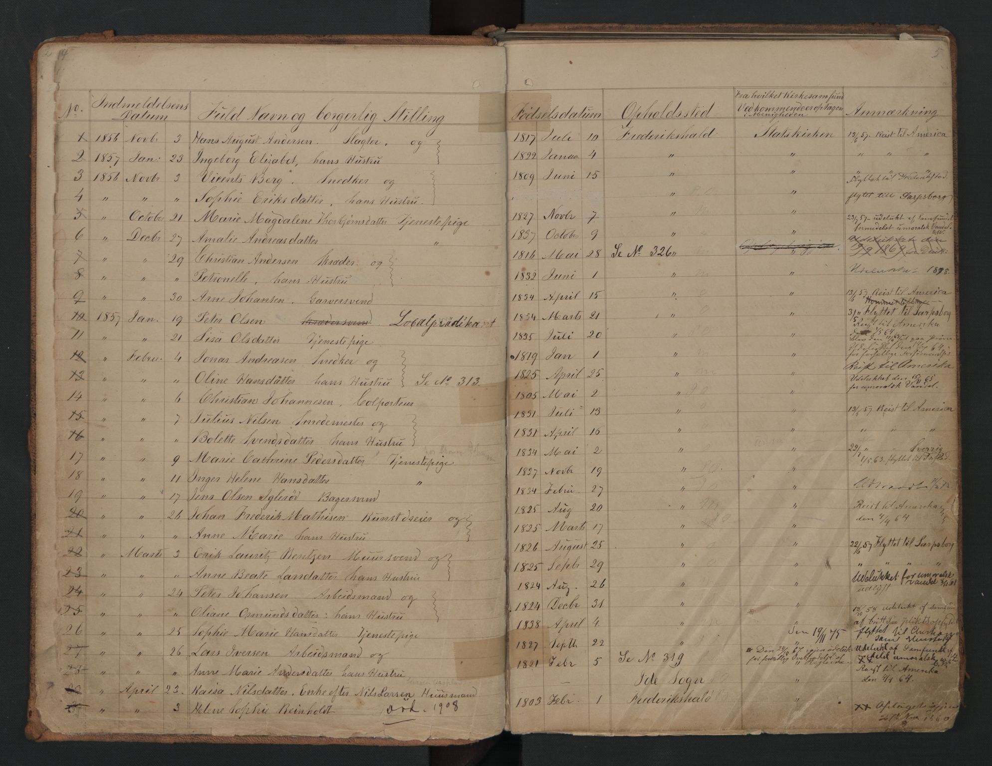 Halden metodistkirke - menighetsprotokoller, AV/SAO-PAO-0266/F/L0001: Dissenterprotokoll nr. 1, 1845-1874, s. 4-5