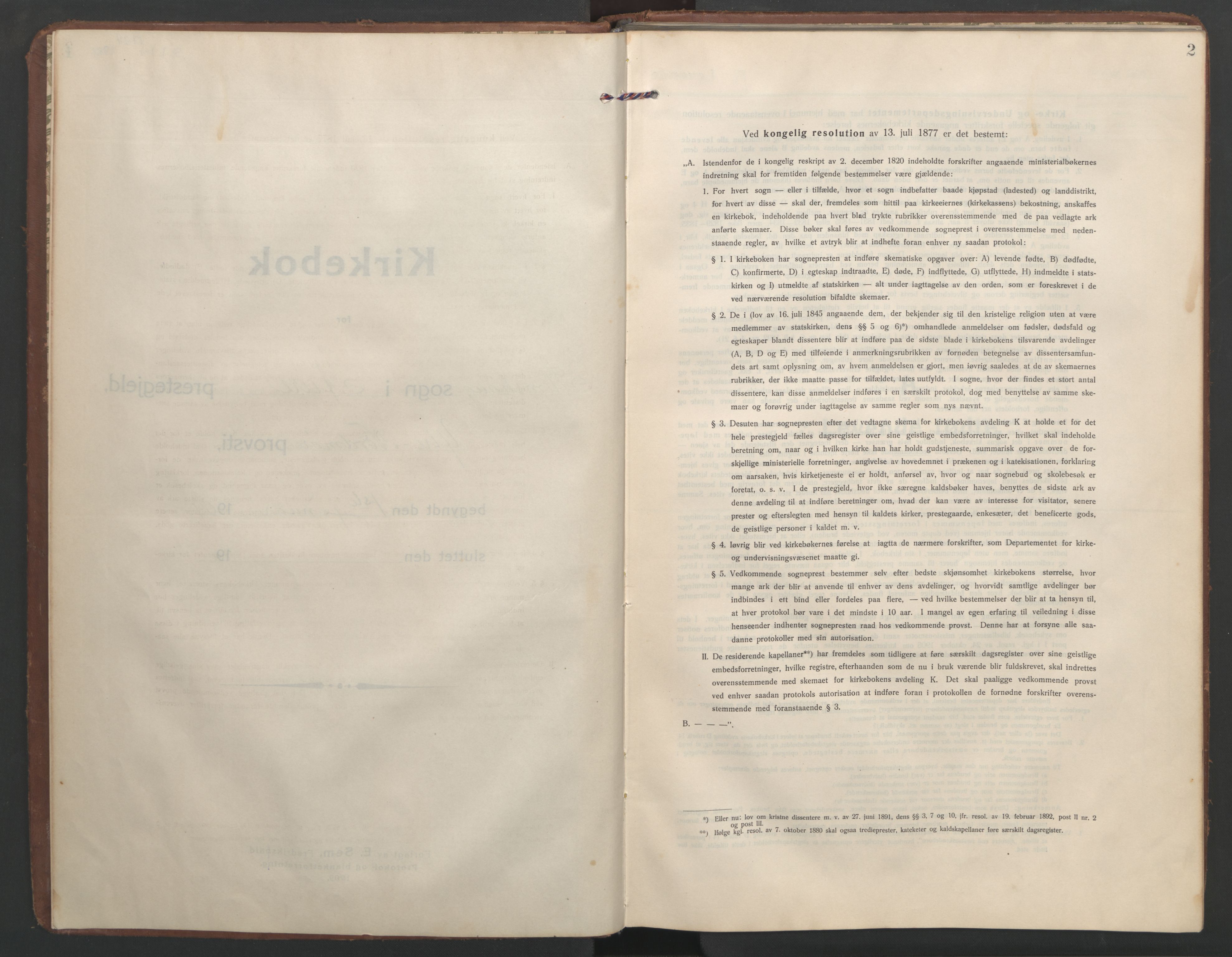 Ministerialprotokoller, klokkerbøker og fødselsregistre - Møre og Romsdal, AV/SAT-A-1454/579/L0919: Klokkerbok nr. 579C01, 1909-1957, s. 2