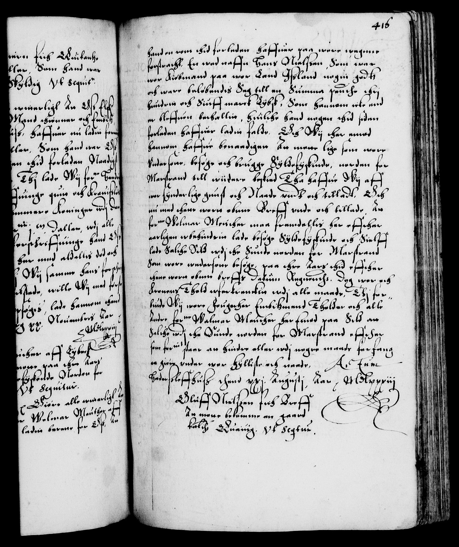 Danske Kanselli 1572-1799, RA/EA-3023/F/Fc/Fca/Fcaa/L0001: Norske registre (mikrofilm), 1572-1588, s. 416a