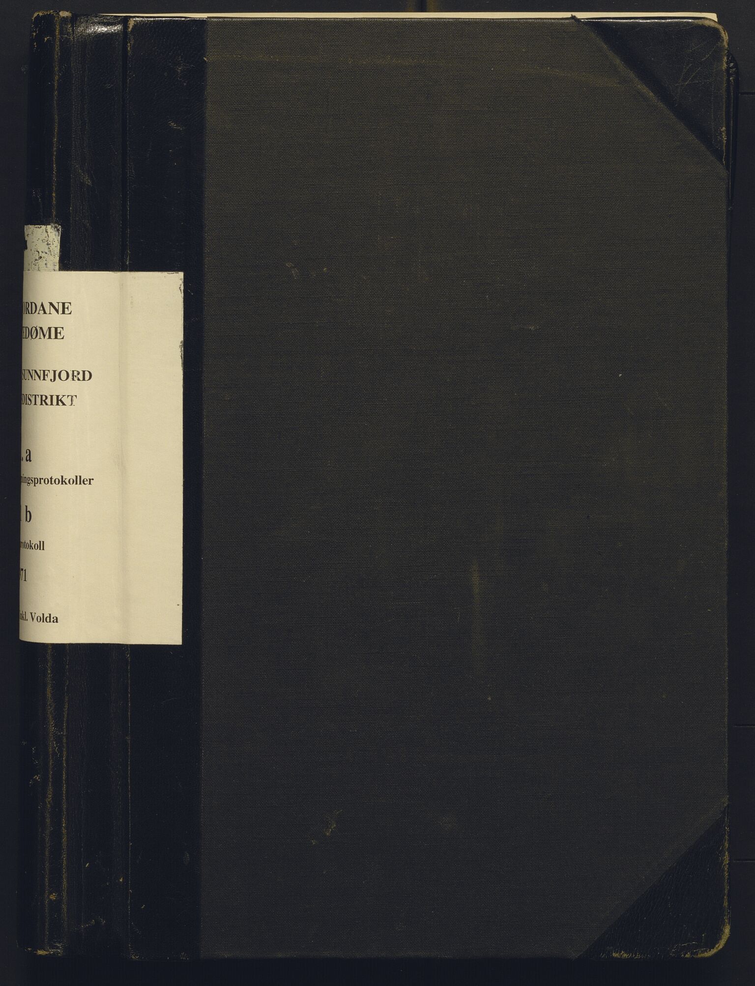 Sogn og Fjordane jordskiftedøme - II Ytre Nord- og Sunnfjord jordskiftedistrikt, AV/SAB-A-6101/A/Aa/L0021b: Forhandlingsprotokoll, 1969-1971
