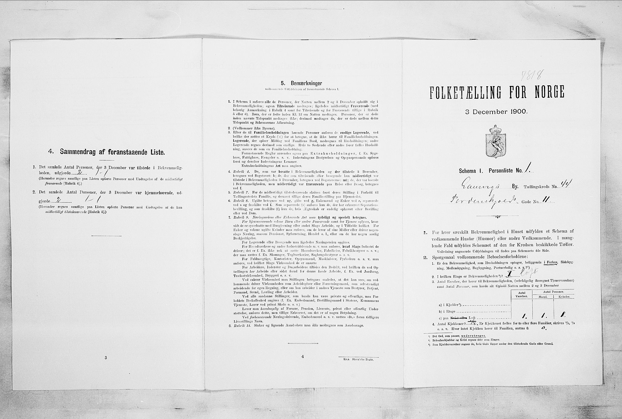 RA, Folketelling 1900 for 0707 Larvik kjøpstad, 1900, s. 6182