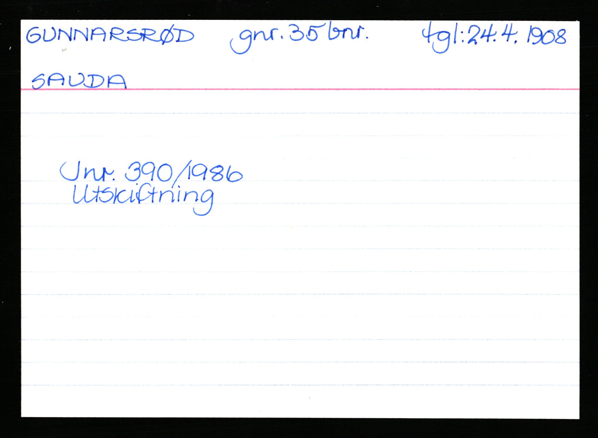 Statsarkivet i Stavanger, AV/SAST-A-101971/03/Y/Yk/L0014: Registerkort sortert etter gårdsnavn: Gunnarsrød - Handeland, 1750-1930, s. 24