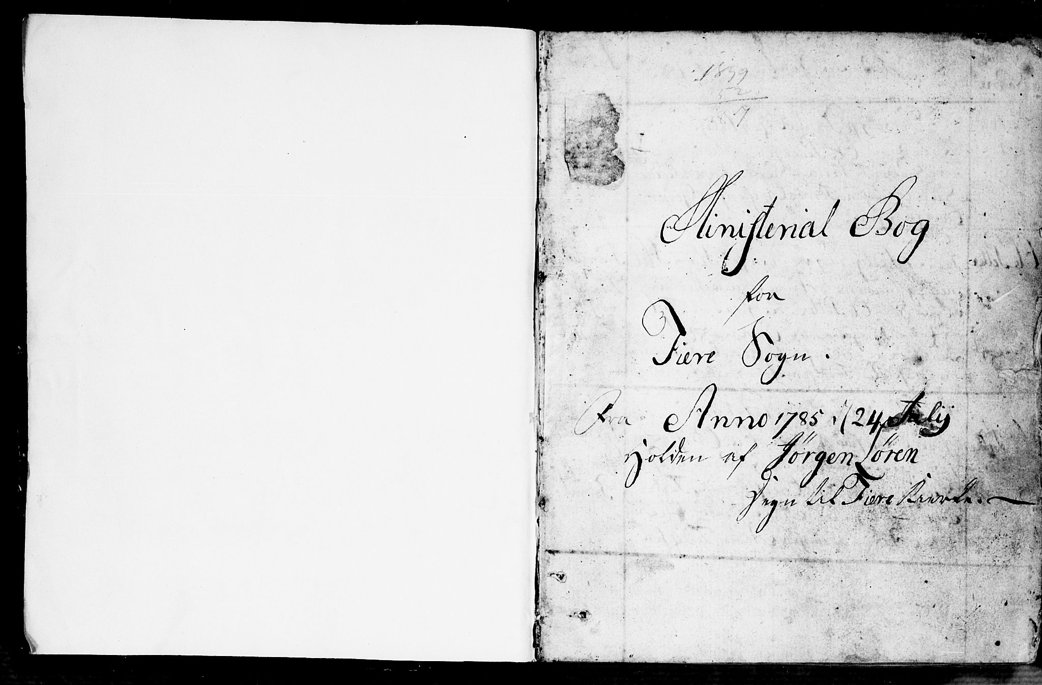 Fjære sokneprestkontor, AV/SAK-1111-0011/F/Fb/L0005: Klokkerbok nr. B 5, 1785-1803, s. 1