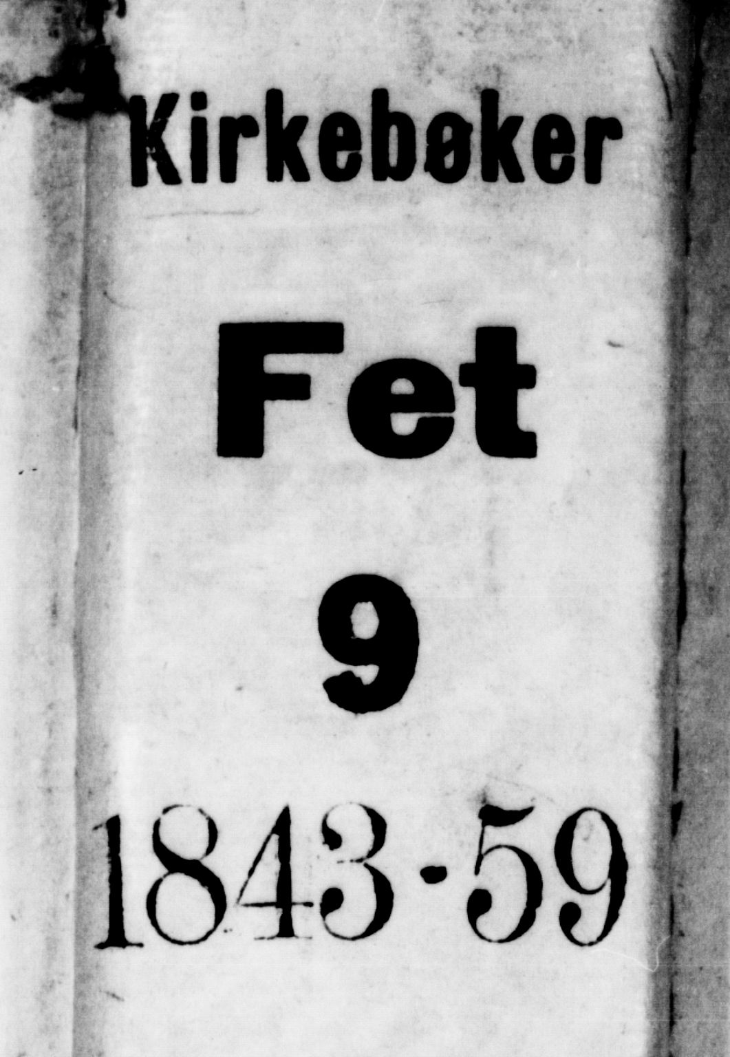 Fet prestekontor Kirkebøker, AV/SAO-A-10370a/G/Ga/L0002: Klokkerbok nr. I 2, 1843-1859