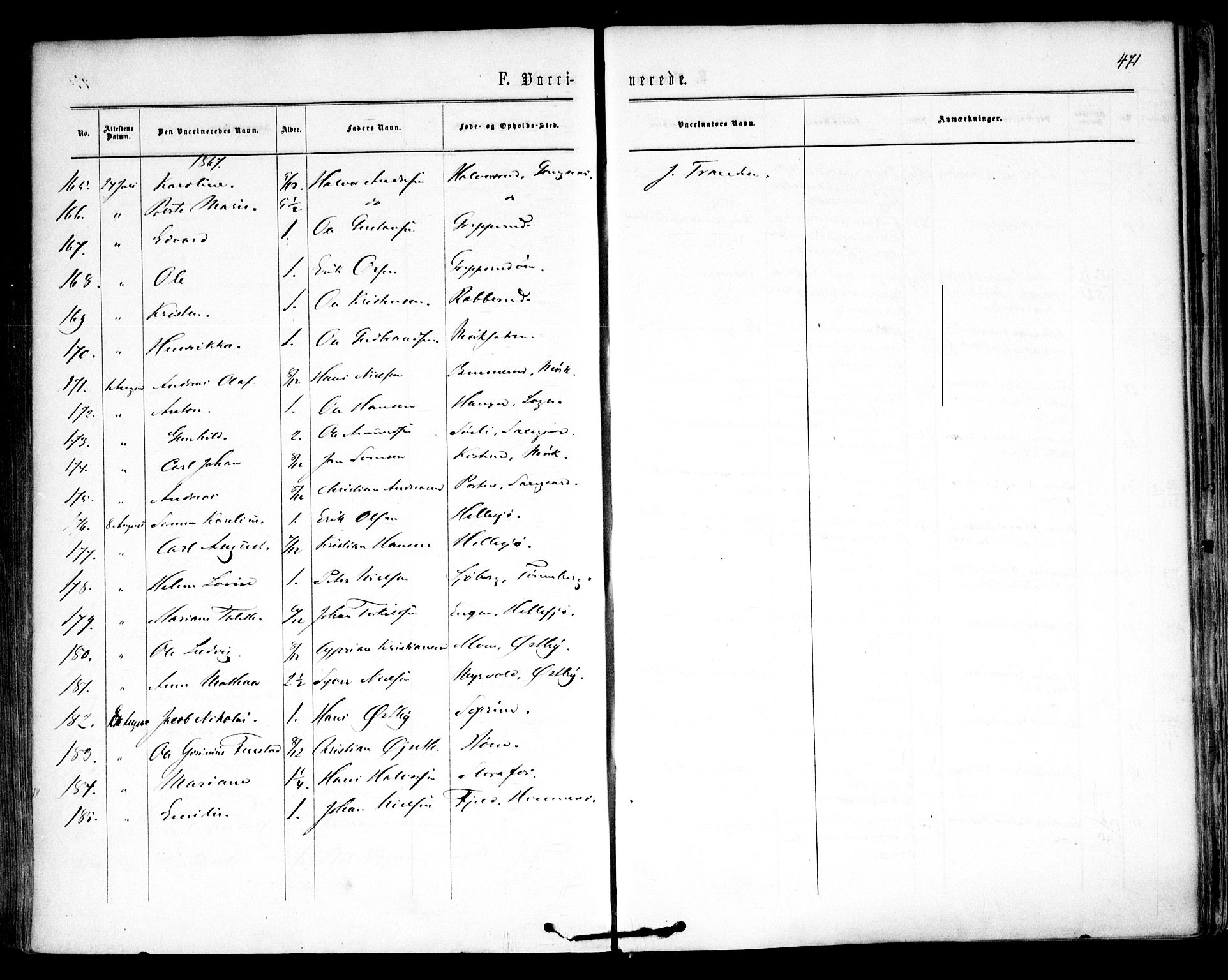 Høland prestekontor Kirkebøker, AV/SAO-A-10346a/F/Fa/L0011: Ministerialbok nr. I 11, 1862-1869, s. 471