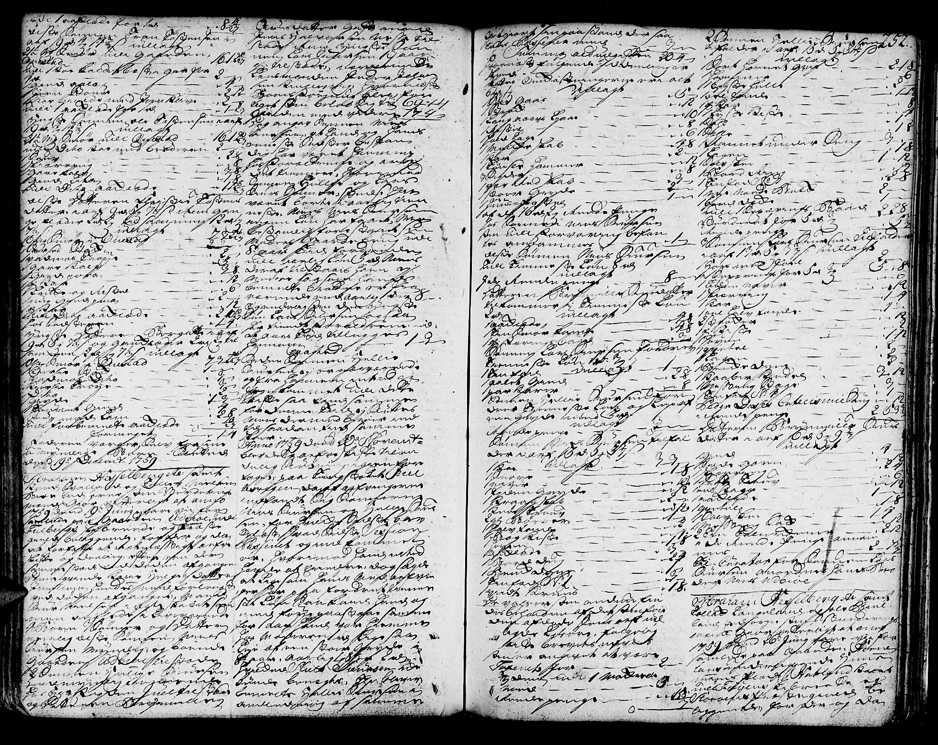 Sunnhordland sorenskrivar, SAB/A-2401/1/H/Ha/Haa/L0007: Skifteprotokollar. Register på lesesal. Fol. 901- ut, 1755-1760, s. 251b-252a