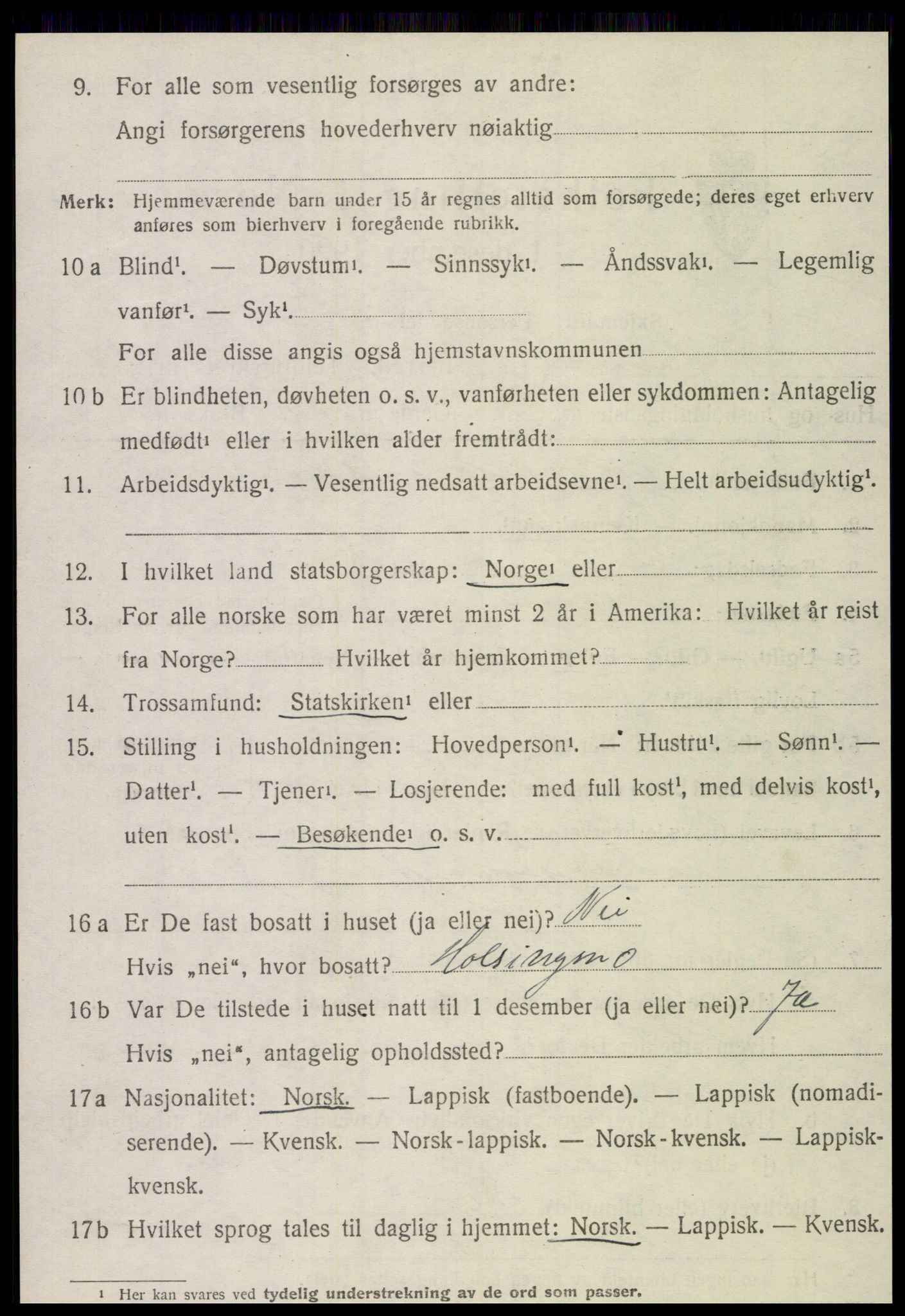 SAT, Folketelling 1920 for 1736 Snåsa herred, 1920, s. 4945