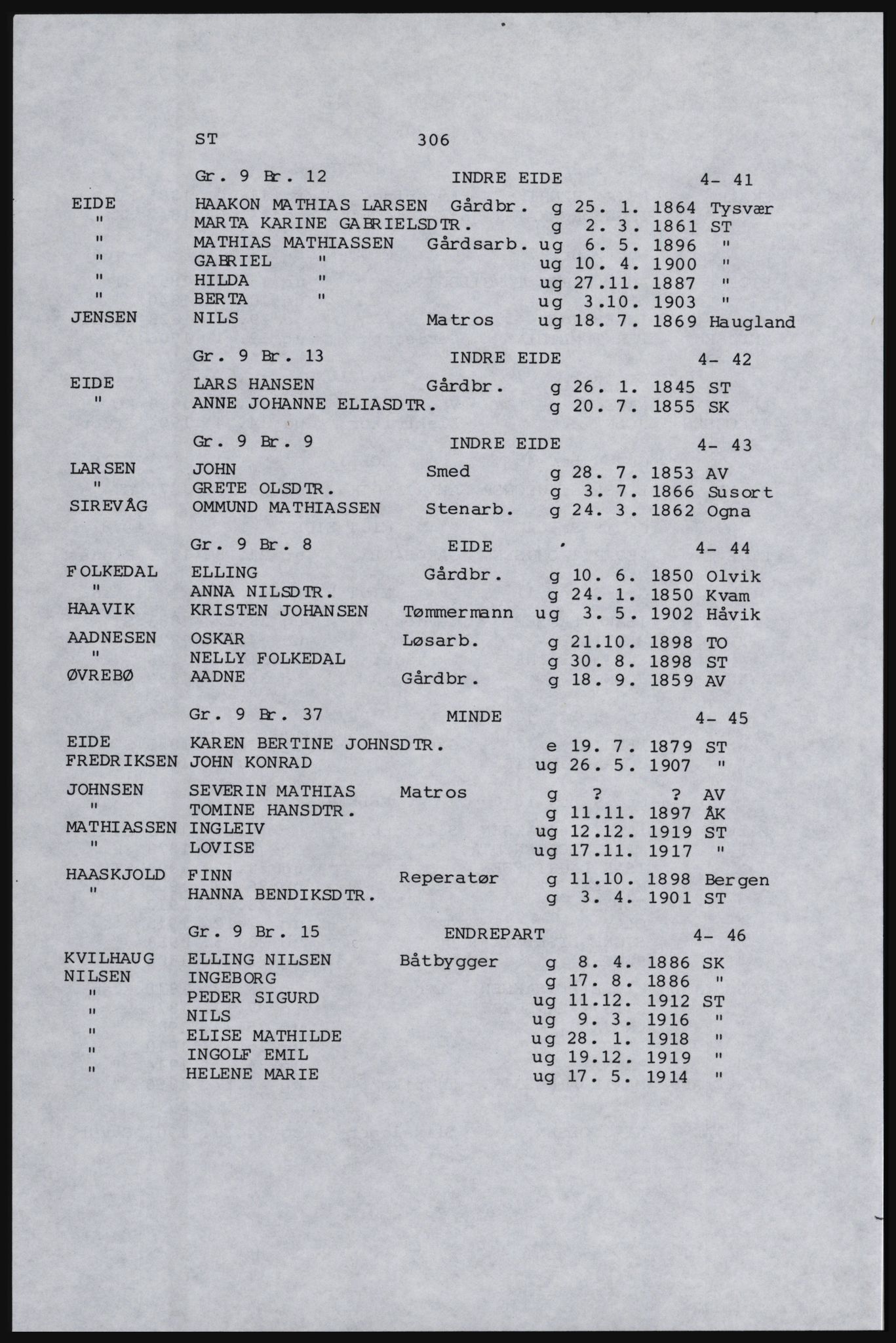 SAST, Avskrift av folketellingen 1920 for Karmøy, 1920, s. 326