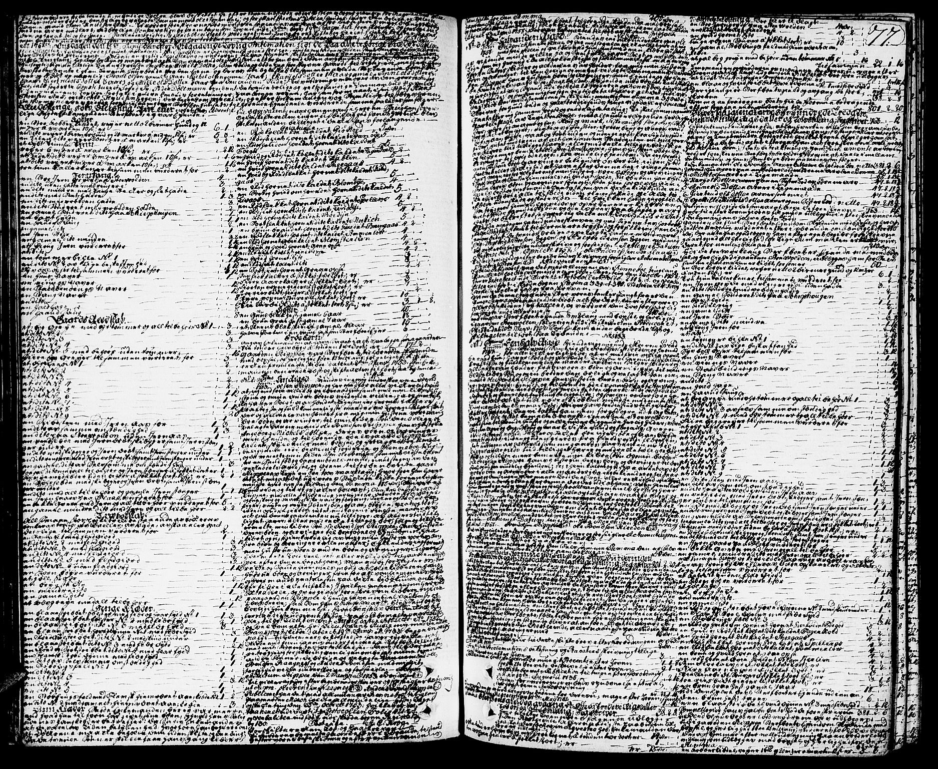 Orkdal sorenskriveri, SAT/A-4169/1/3/3Aa/L0007: Skifteprotokoller, 1767-1782, s. 76b-77a
