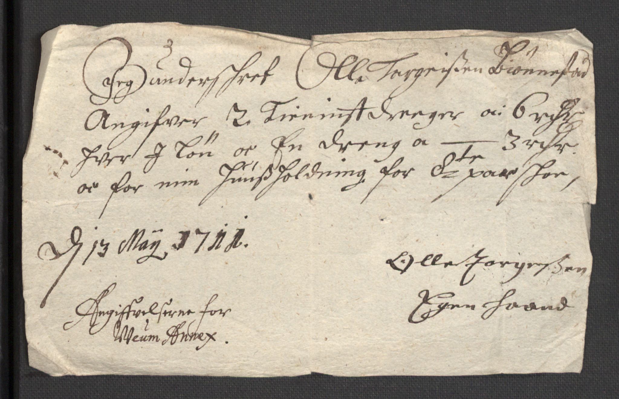 Rentekammeret inntil 1814, Reviderte regnskaper, Fogderegnskap, AV/RA-EA-4092/R36/L2121: Fogderegnskap Øvre og Nedre Telemark og Bamble, 1711, s. 226