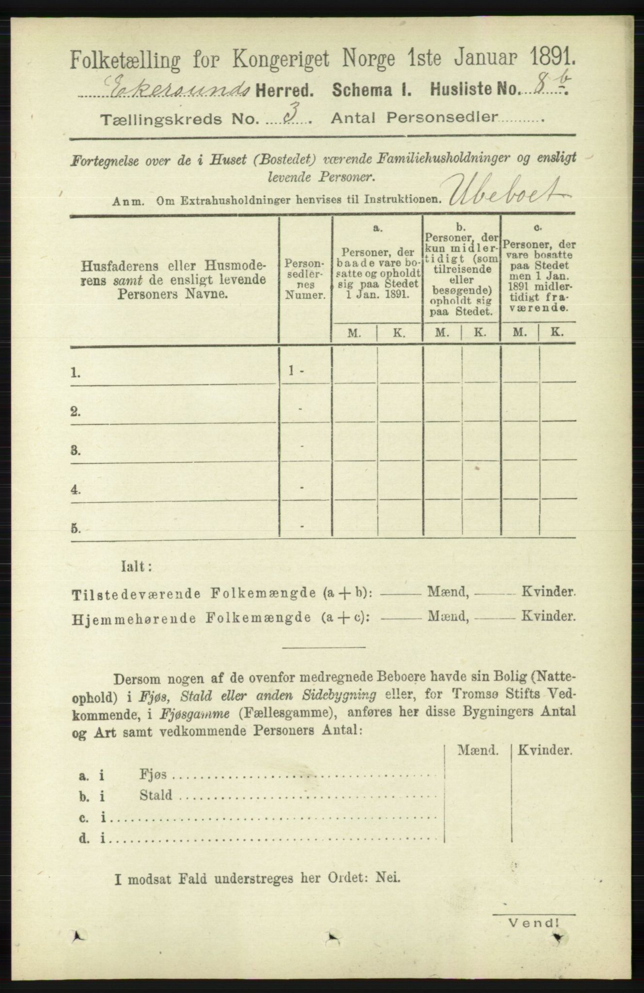 RA, Folketelling 1891 for 1116 Eigersund herred, 1891, s. 912
