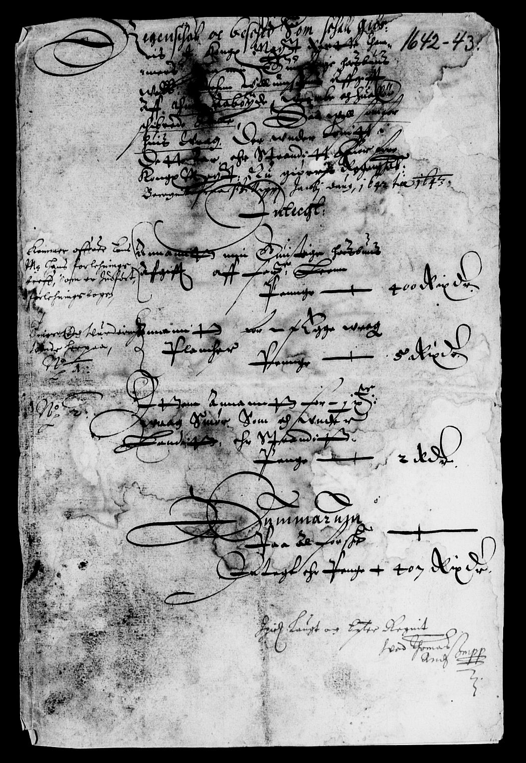 Rentekammeret inntil 1814, Reviderte regnskaper, Lensregnskaper, AV/RA-EA-5023/R/Rb/Rbc/L0004: Tune, Åbygge og Veme len, 1641-1643