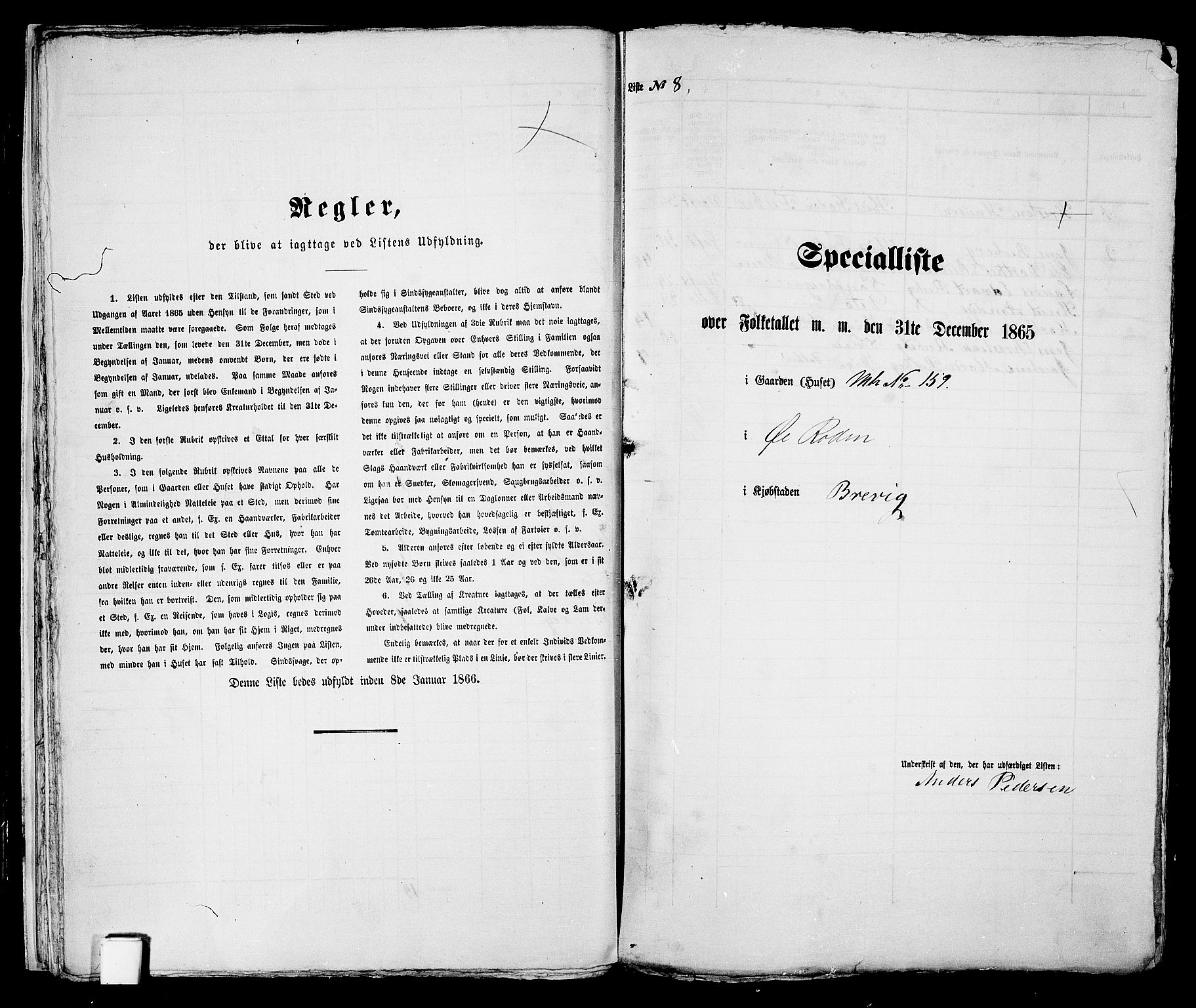 RA, Folketelling 1865 for 0804P Brevik prestegjeld, 1865, s. 24