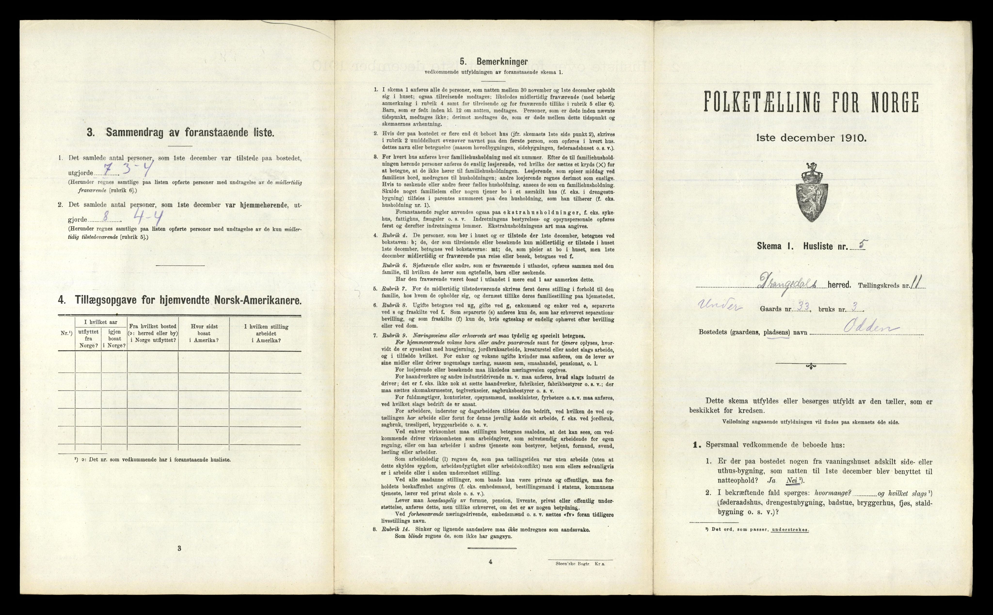 RA, Folketelling 1910 for 0817 Drangedal herred, 1910, s. 943